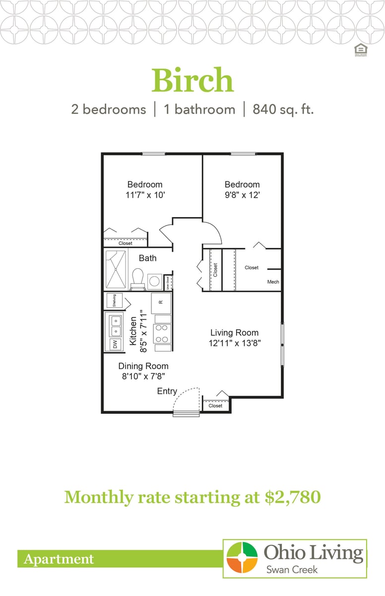 OLSC Apt Floor Plans with Price Birch