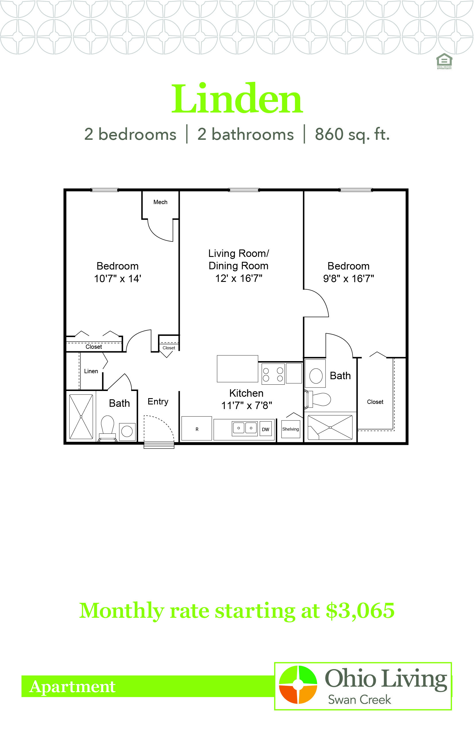 OLSC Apt Floor Plans with Price Linden