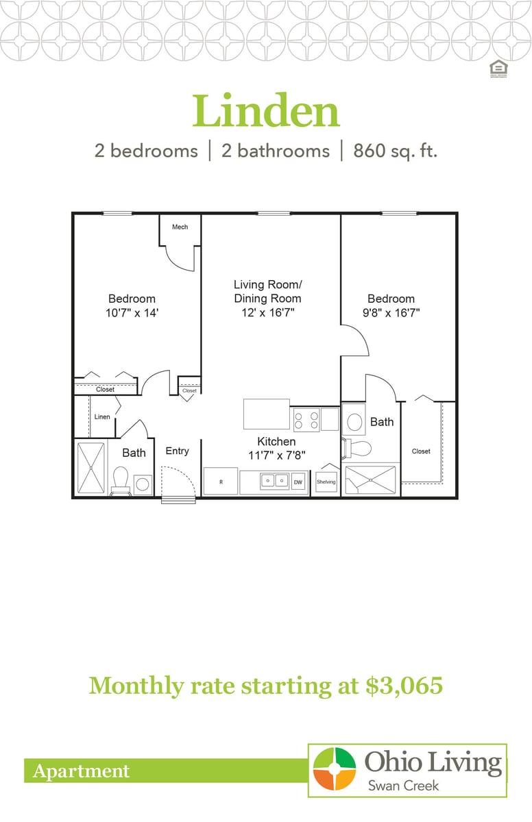 OLSC Apt Floor Plans with Price Linden