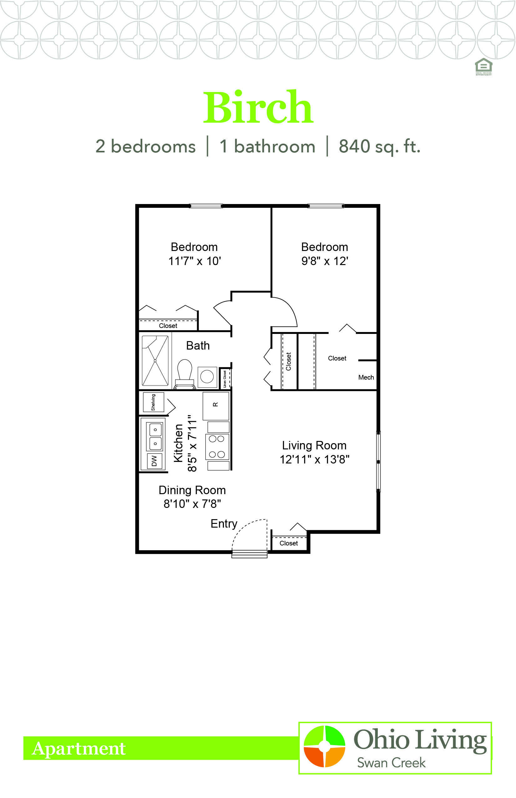 OLSC Apt Floor Plan Birch