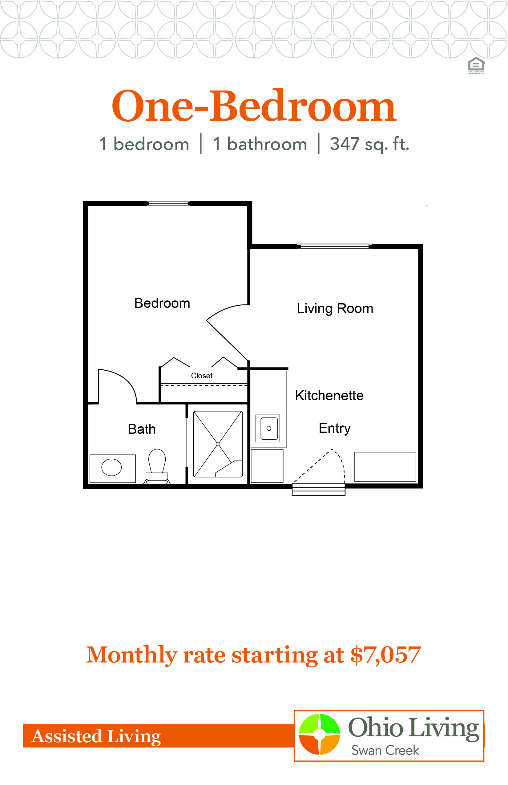 OLSC AL Floor Plans with Price 1BR