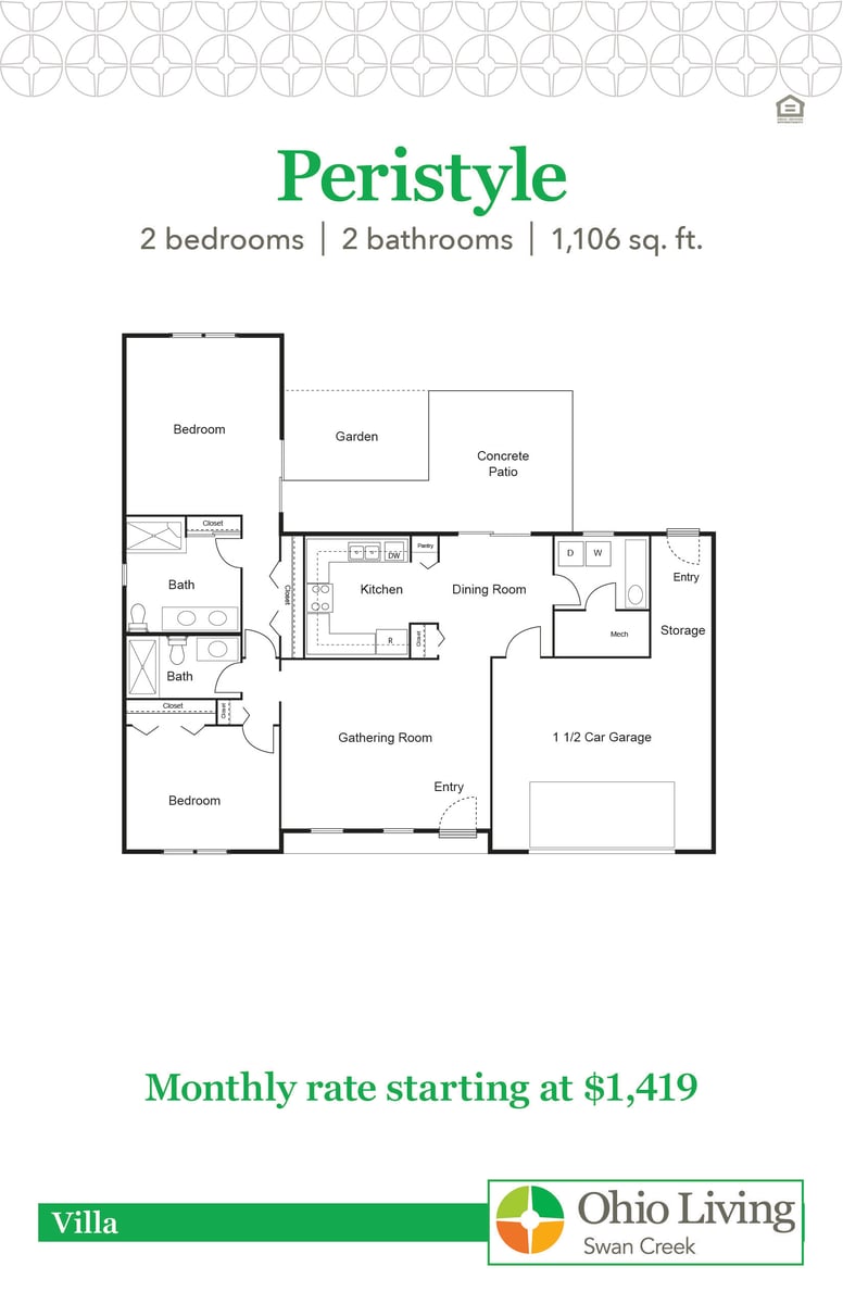 OLSC Villa Floor Plans with Price Peristyle
