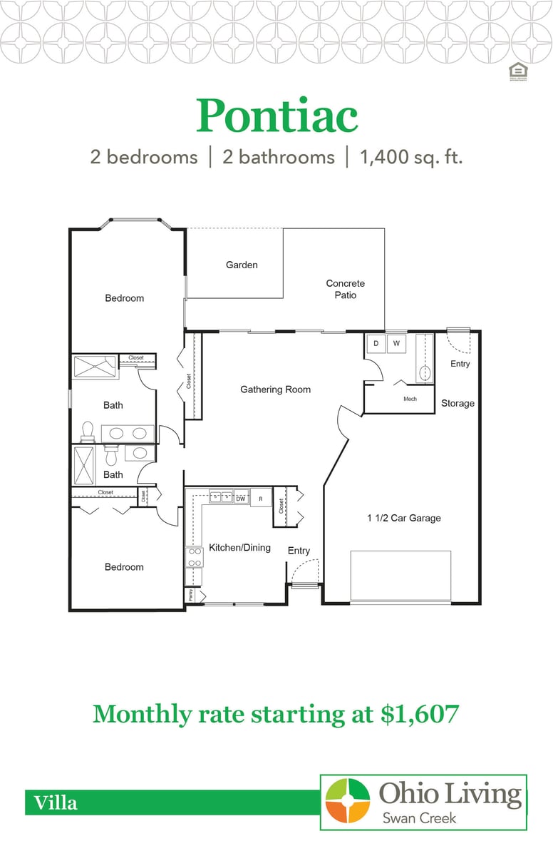 OLSC Villa Floor Plans with Price Pontiac
