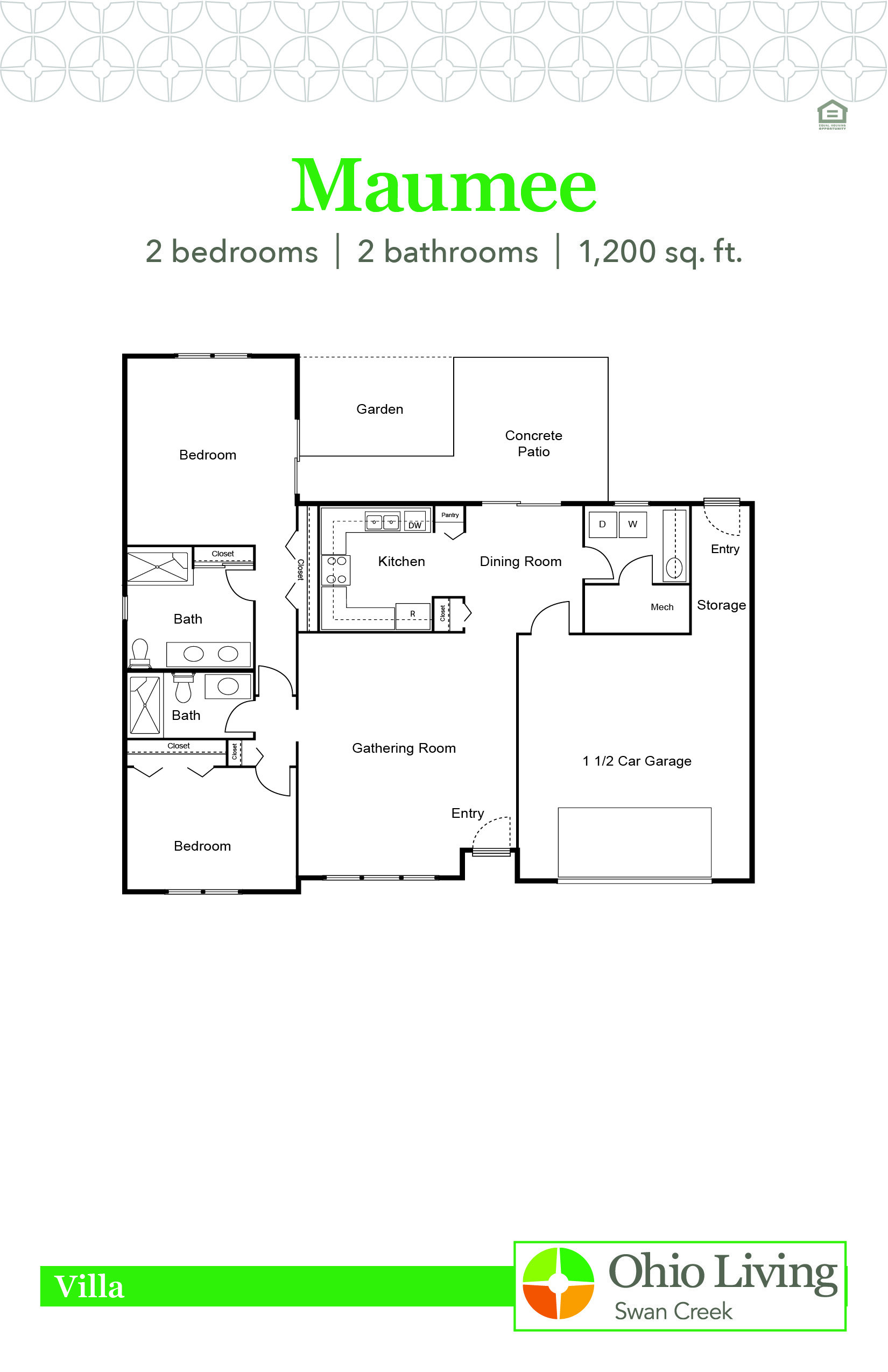 OLSC Villa Floor Plan Maumee