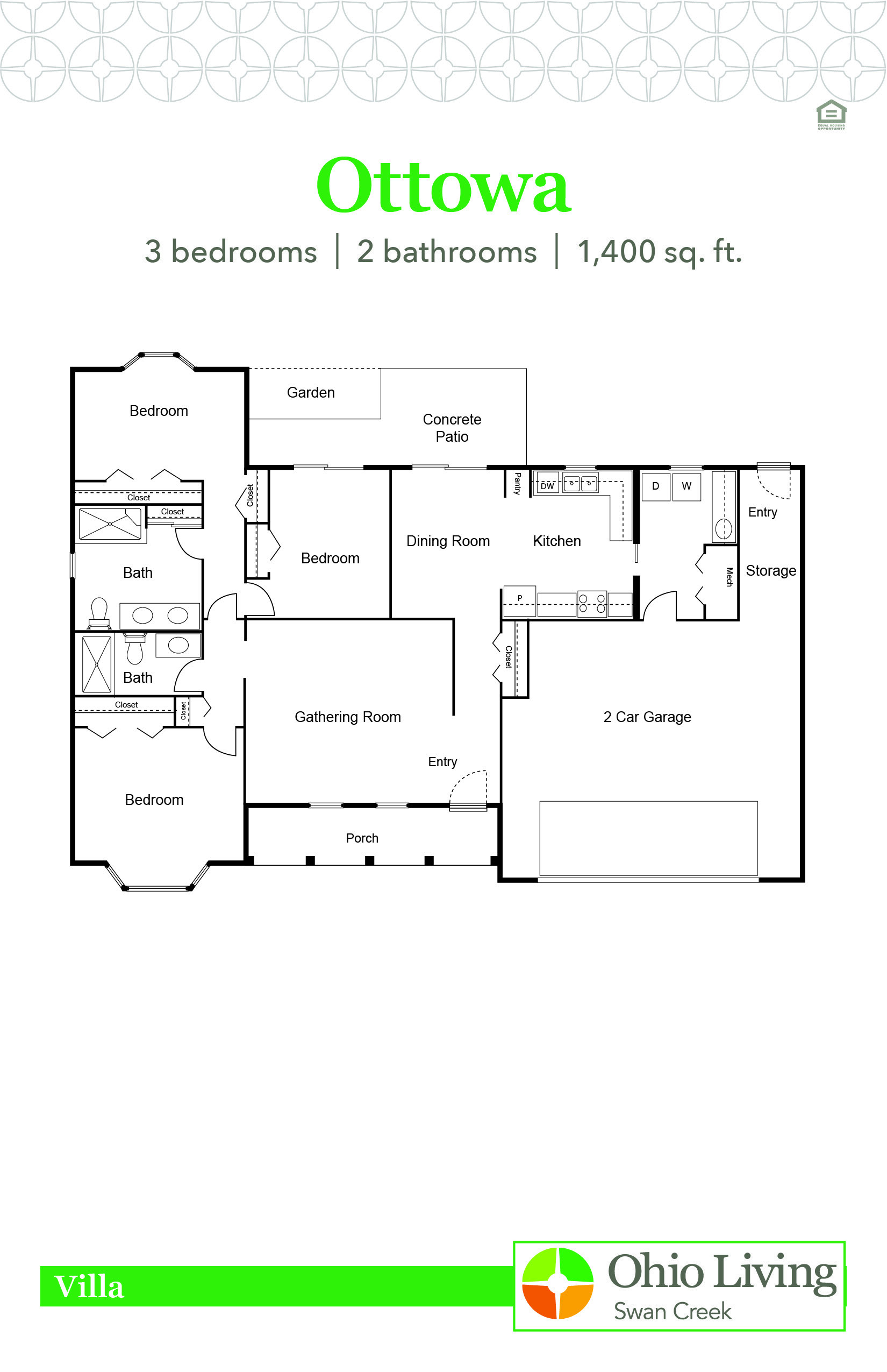 OLSC Villa Floor Plan Ottowa