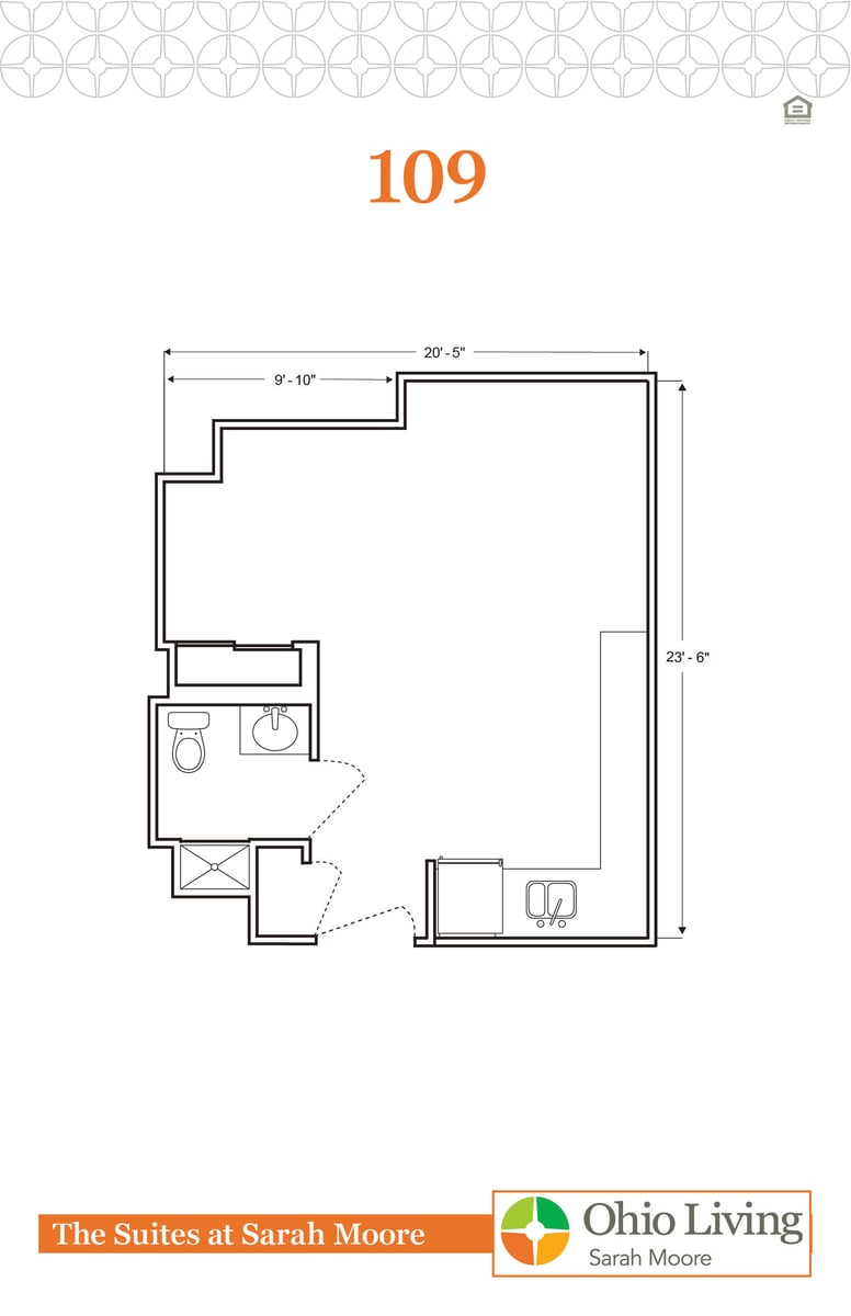 OLSM Suites Floor Plan 109