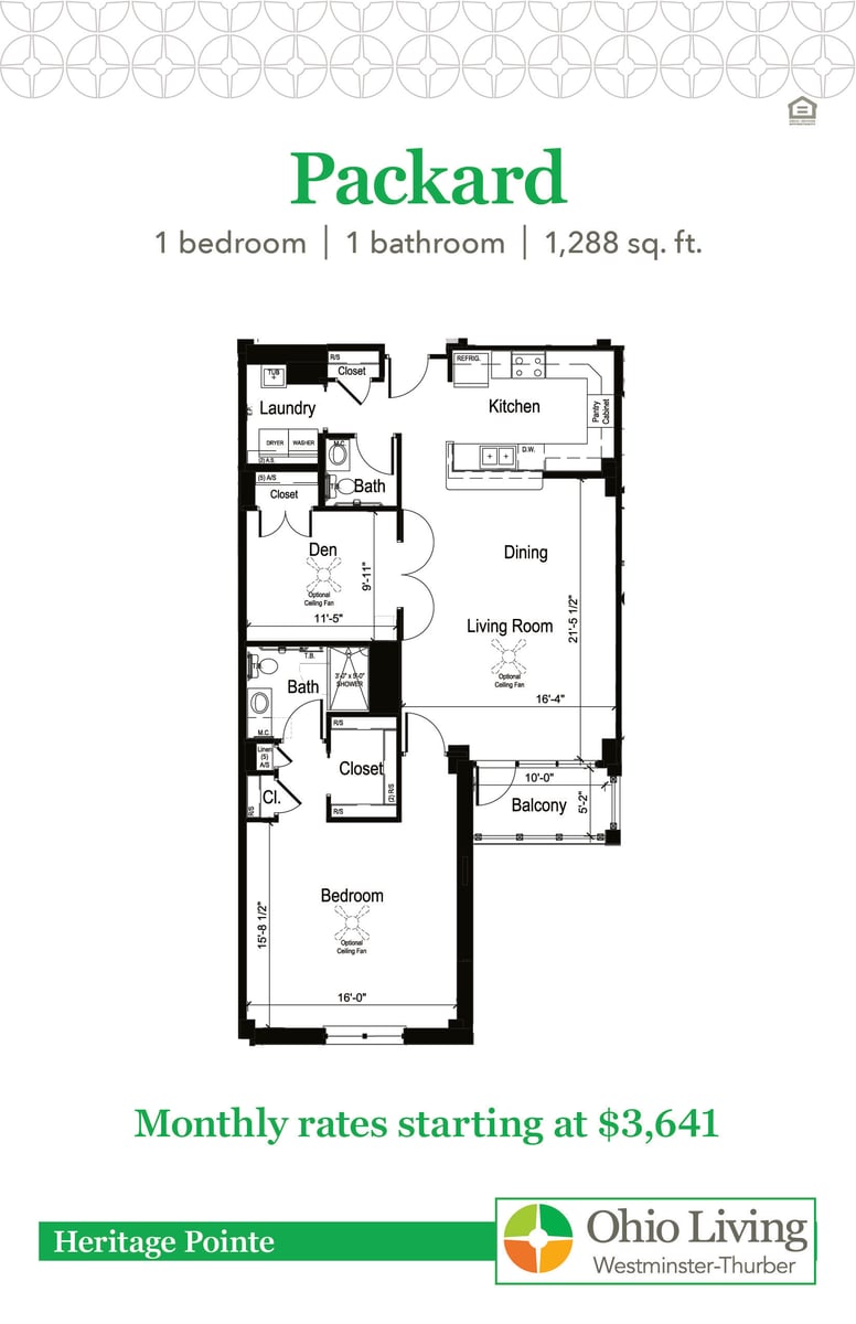 OLWT HP Floor Plans with Price Packard