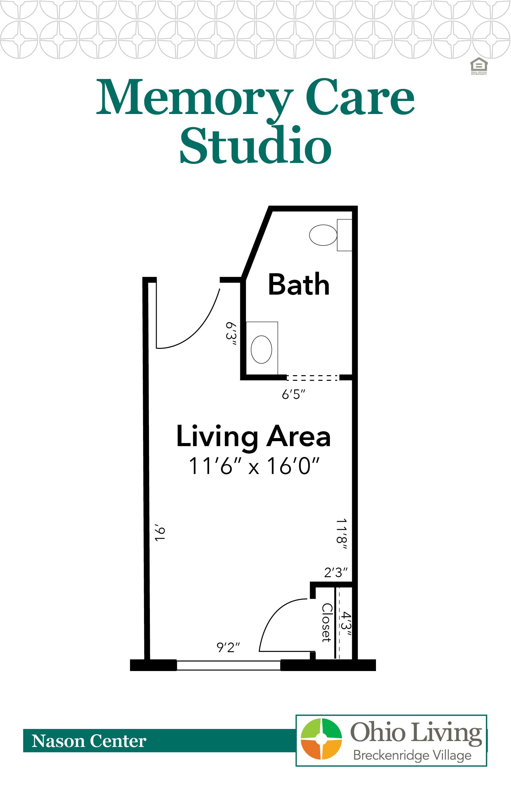 OLBV Assisted Living Floor Plan Memory Care Studo