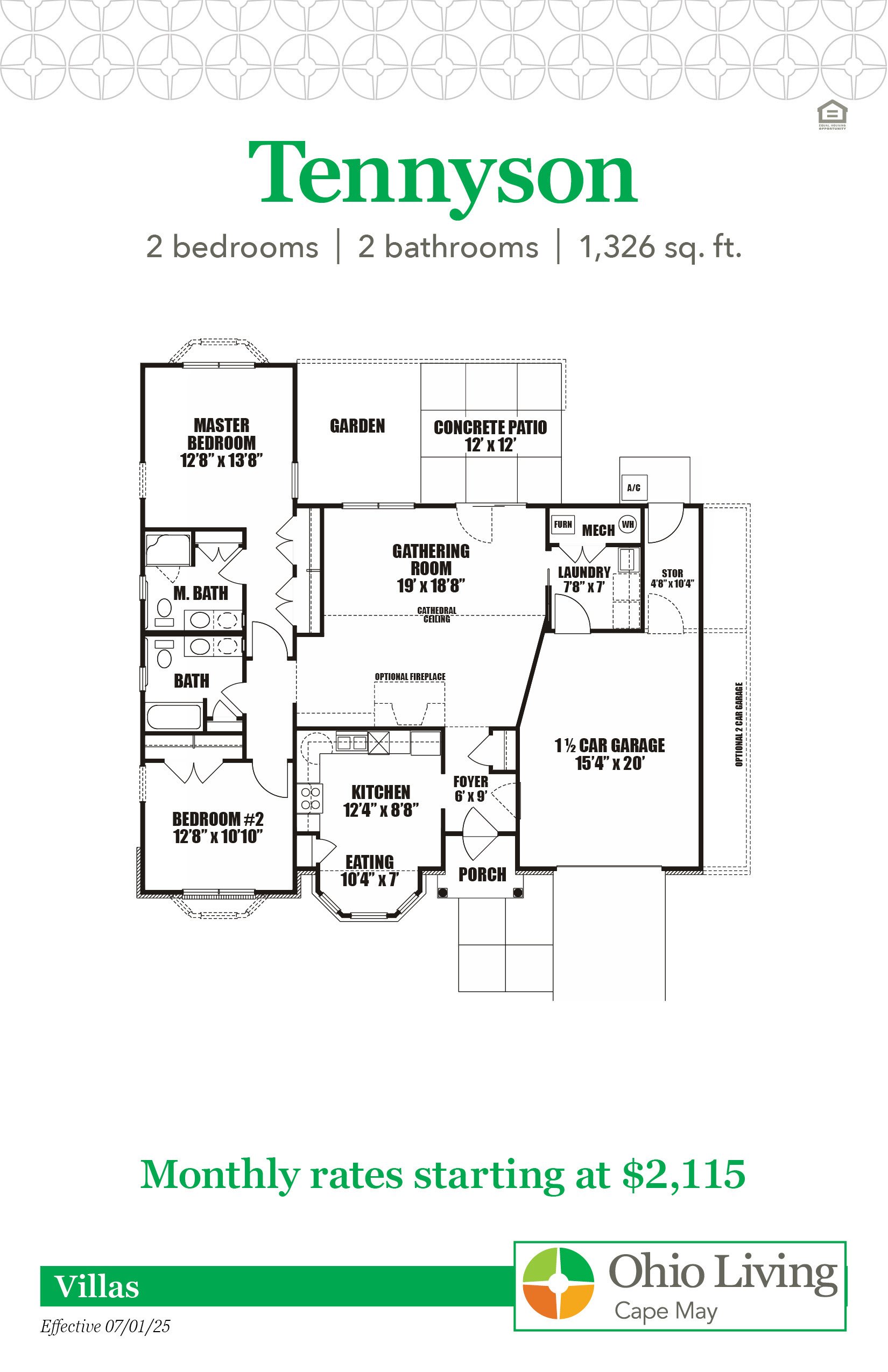 OLCM Villa Floor Plans with Price Tennyson