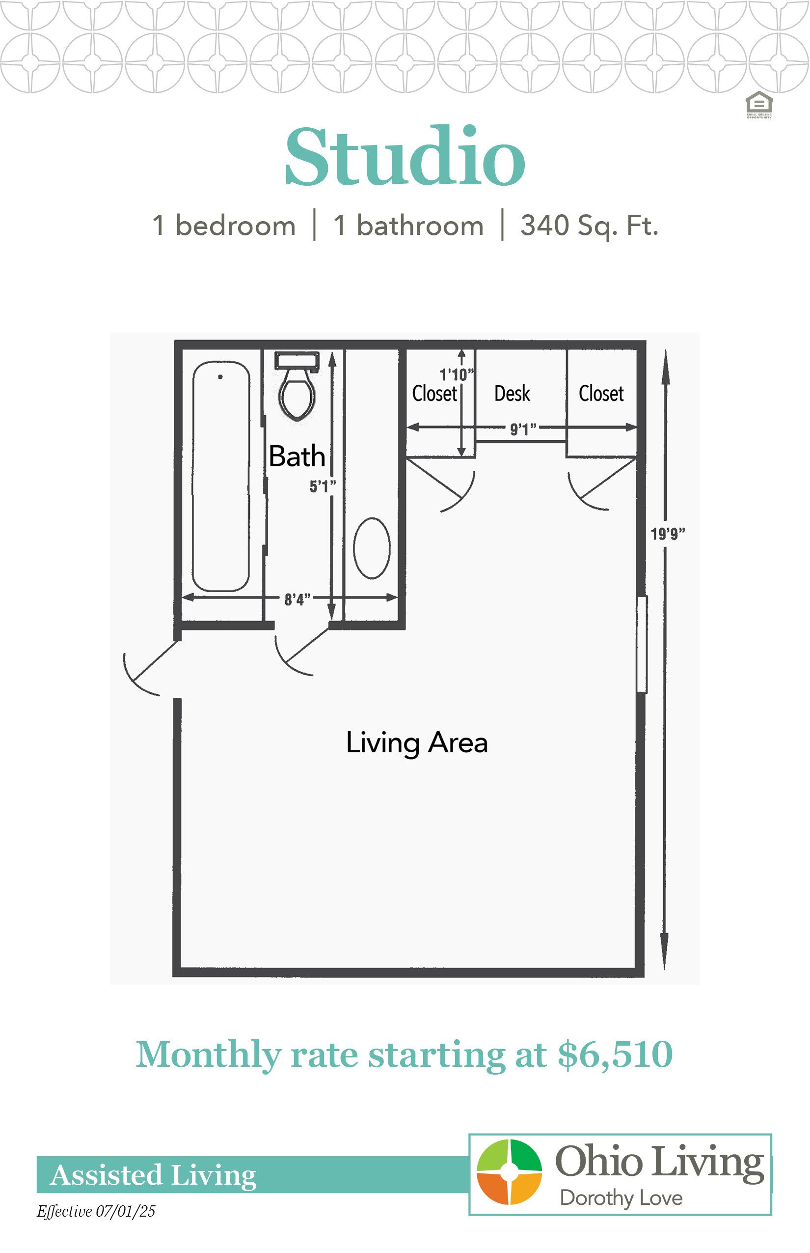 OLDL Assisted Living Floor Plan with Price-1