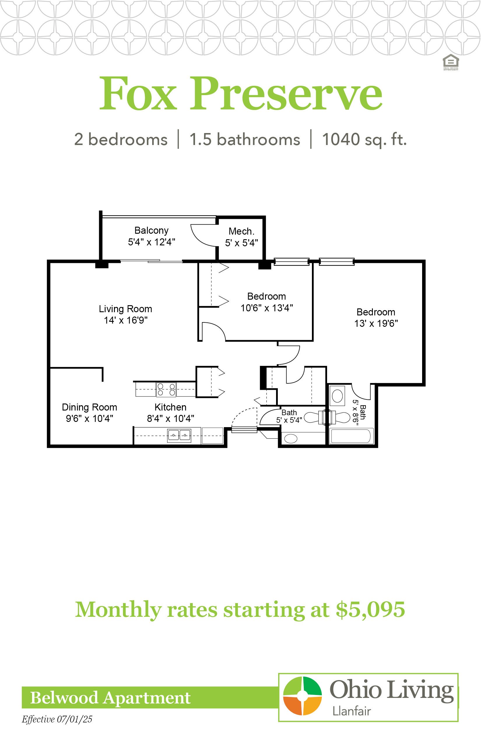 OLLF Belwood Apartment Floor Plans with Price Fox Preserve