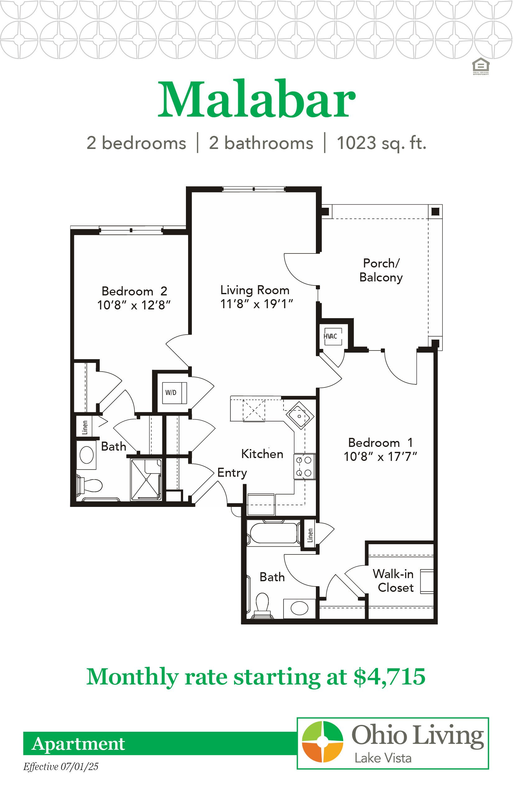 OLLV Apartment Floor Plan with Price Malabar