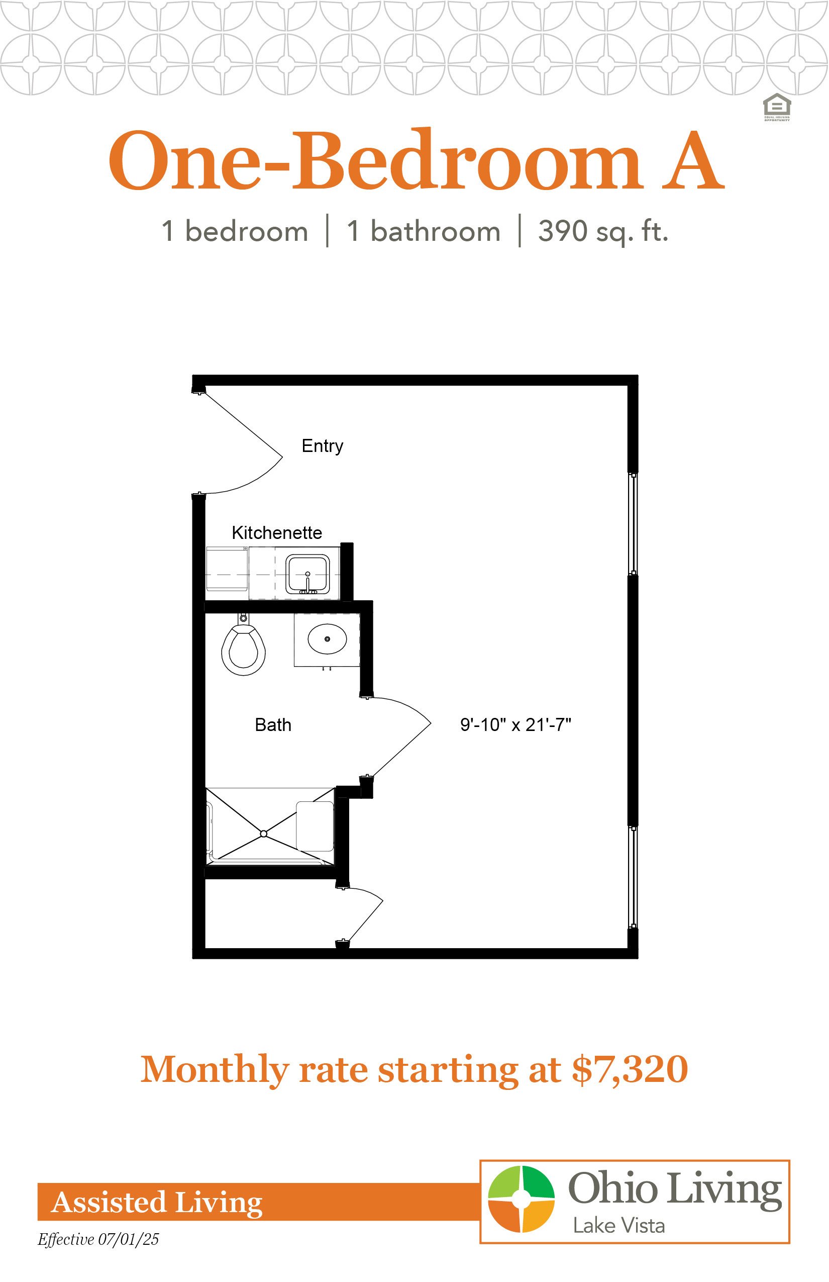 OLLV Assisted Living Floor Plan with Prices 1BR A