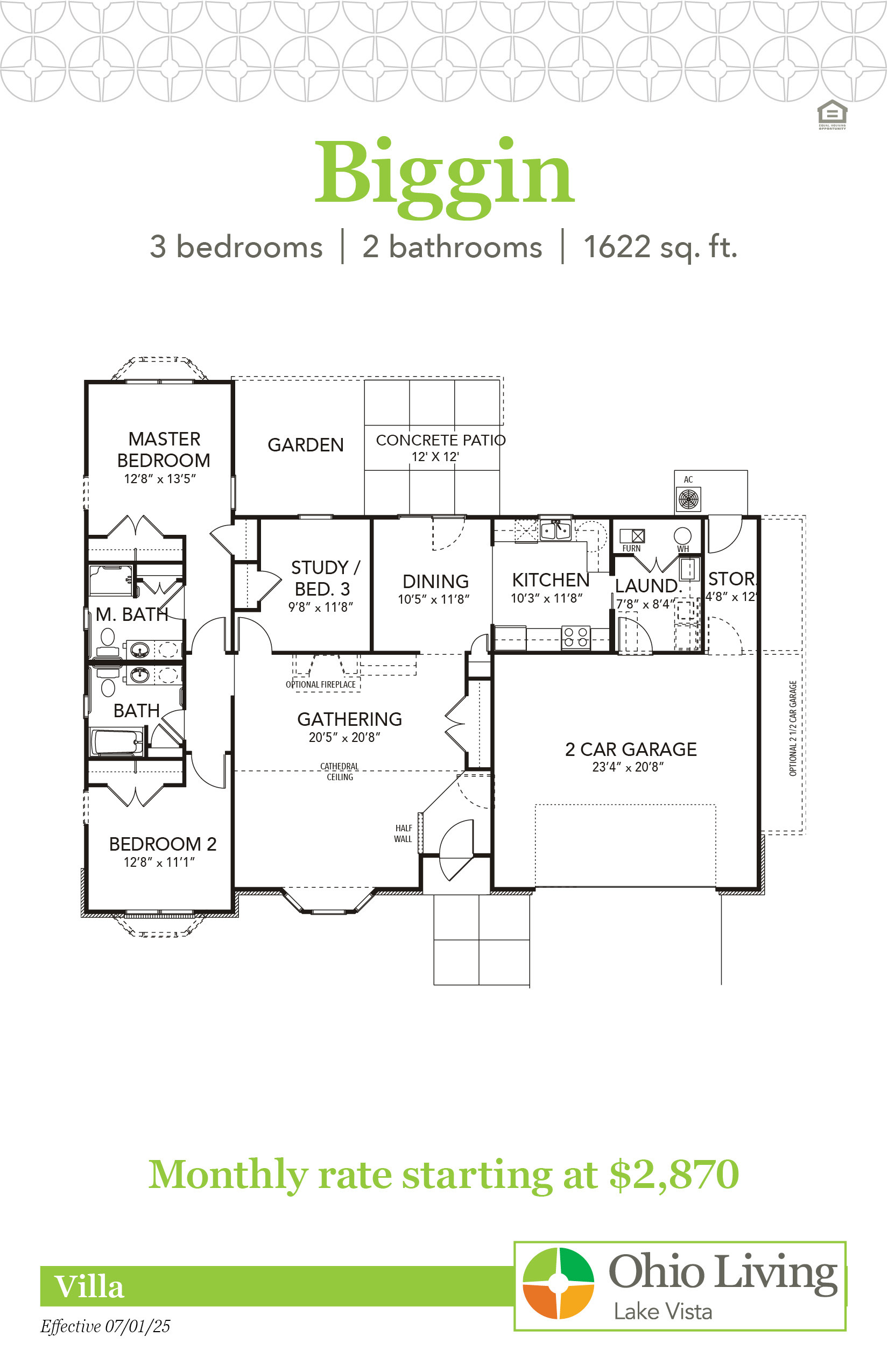 OLLV Villa Floor Plan with Price Biggin