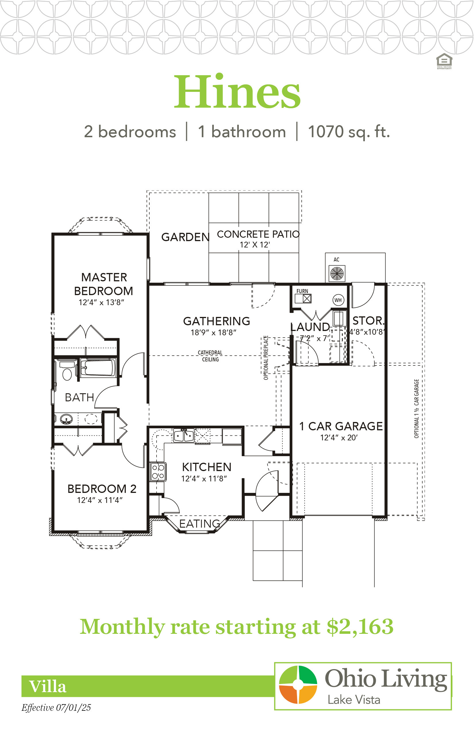 OLLV Villa Floor Plan with Price Hines