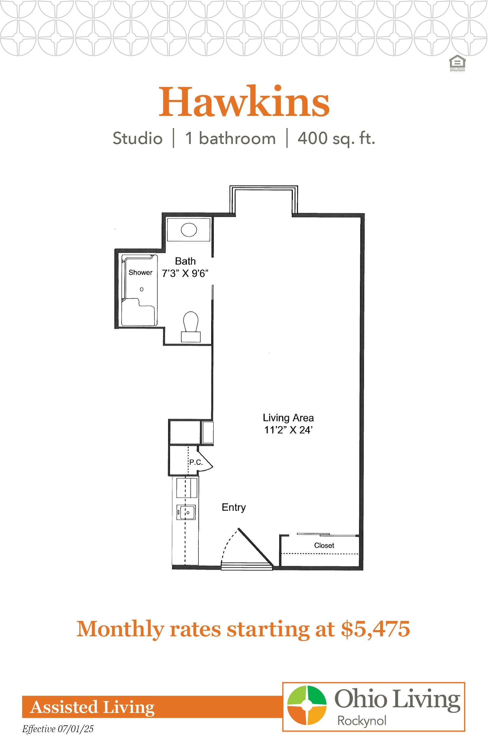 OLRN Assisted Living Floor Plans with Price Hawkins