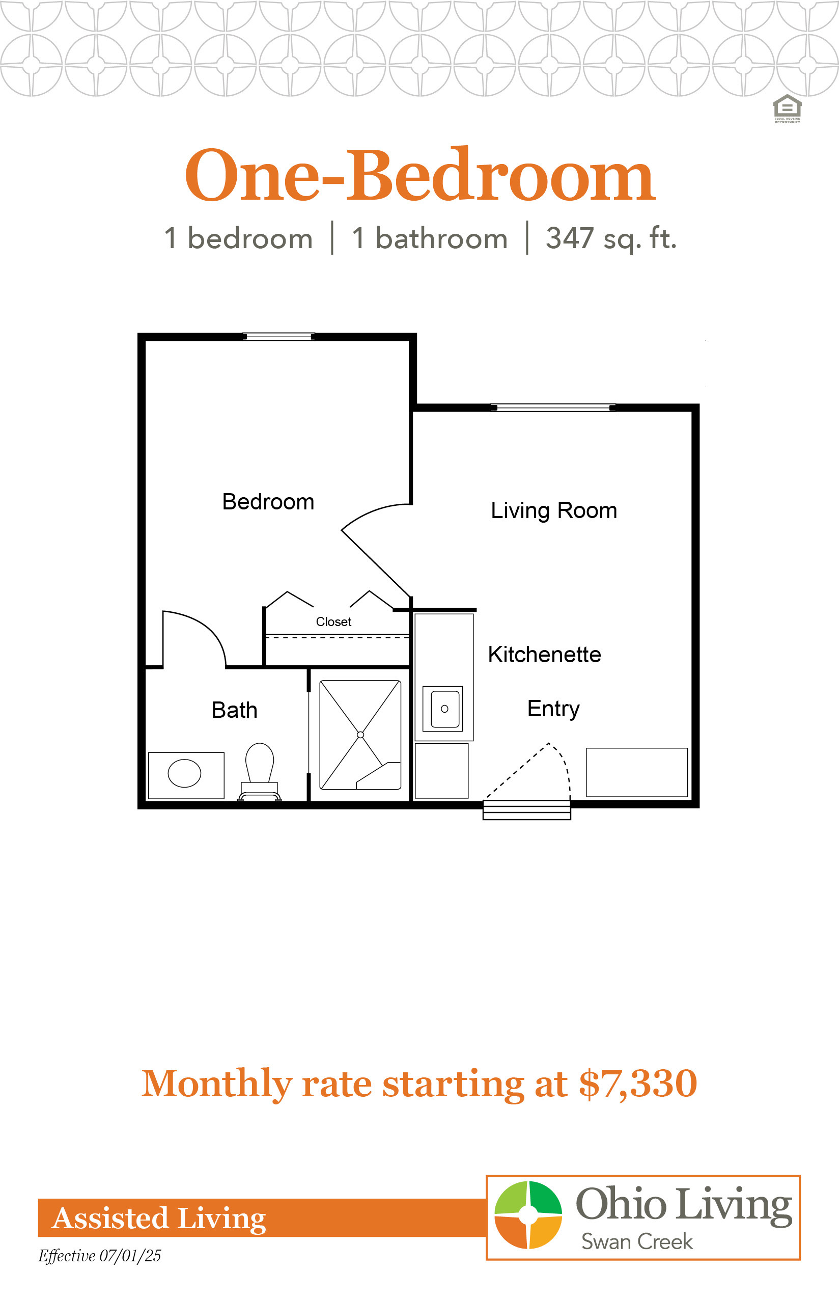 OLSC AL Floor Plans with Price 1BR