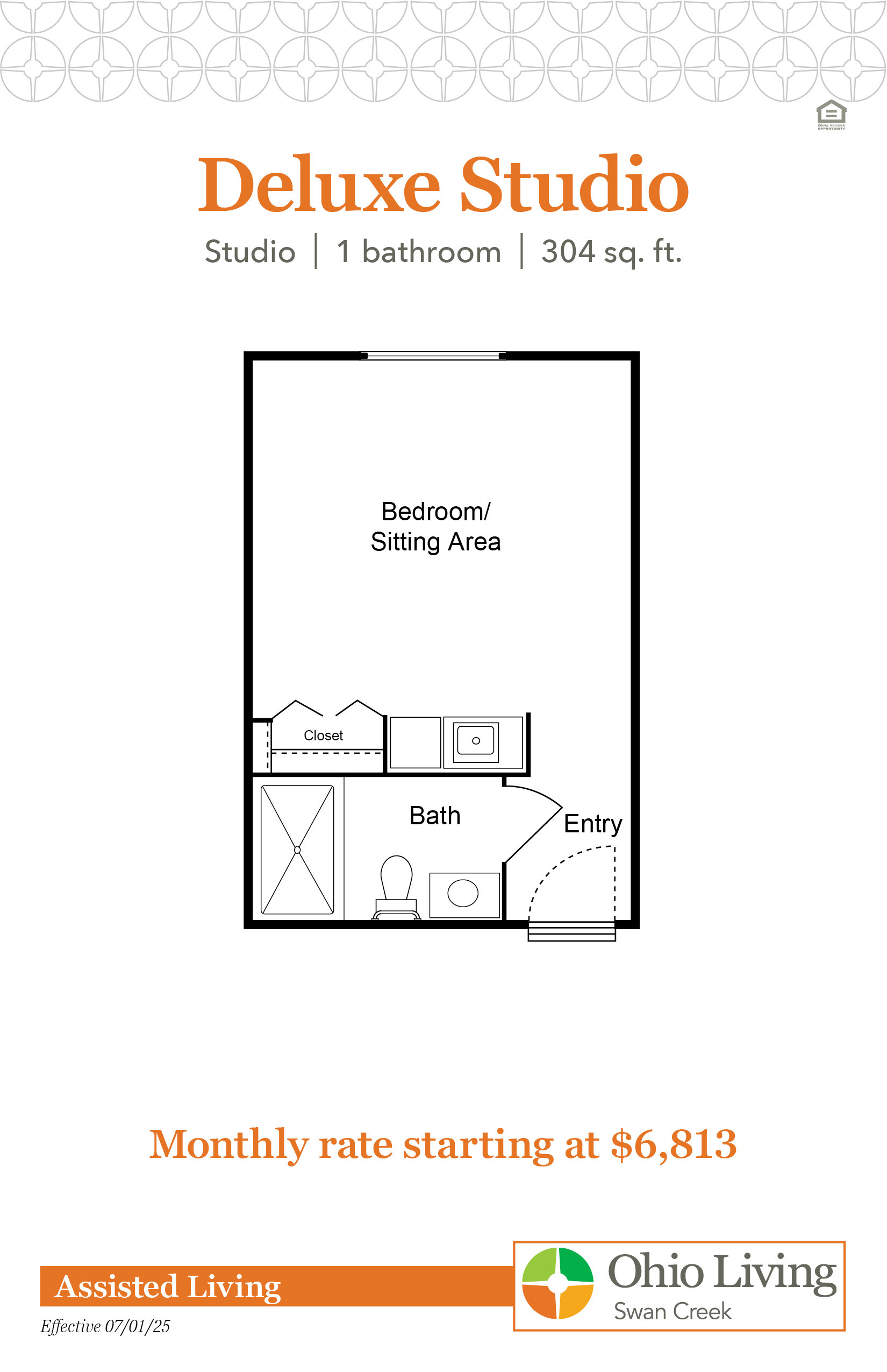 OLSC AL Floor Plans with Price Deluxe Studio