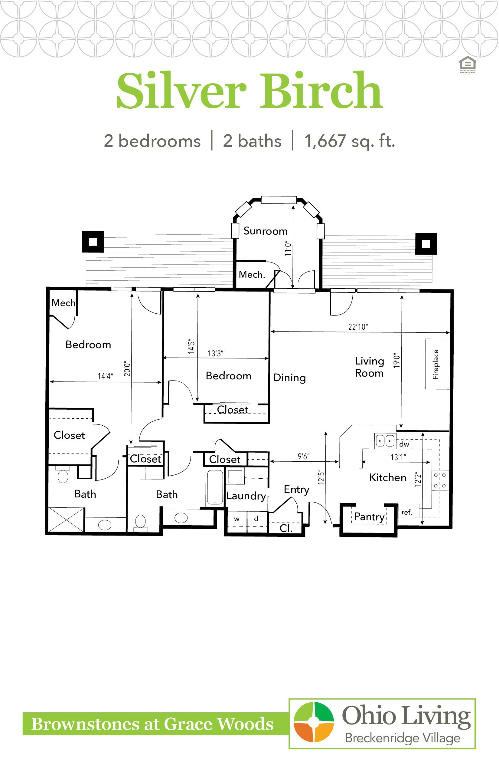OLBV Brownstones at Grace Woods Floor Plan Silver Birch