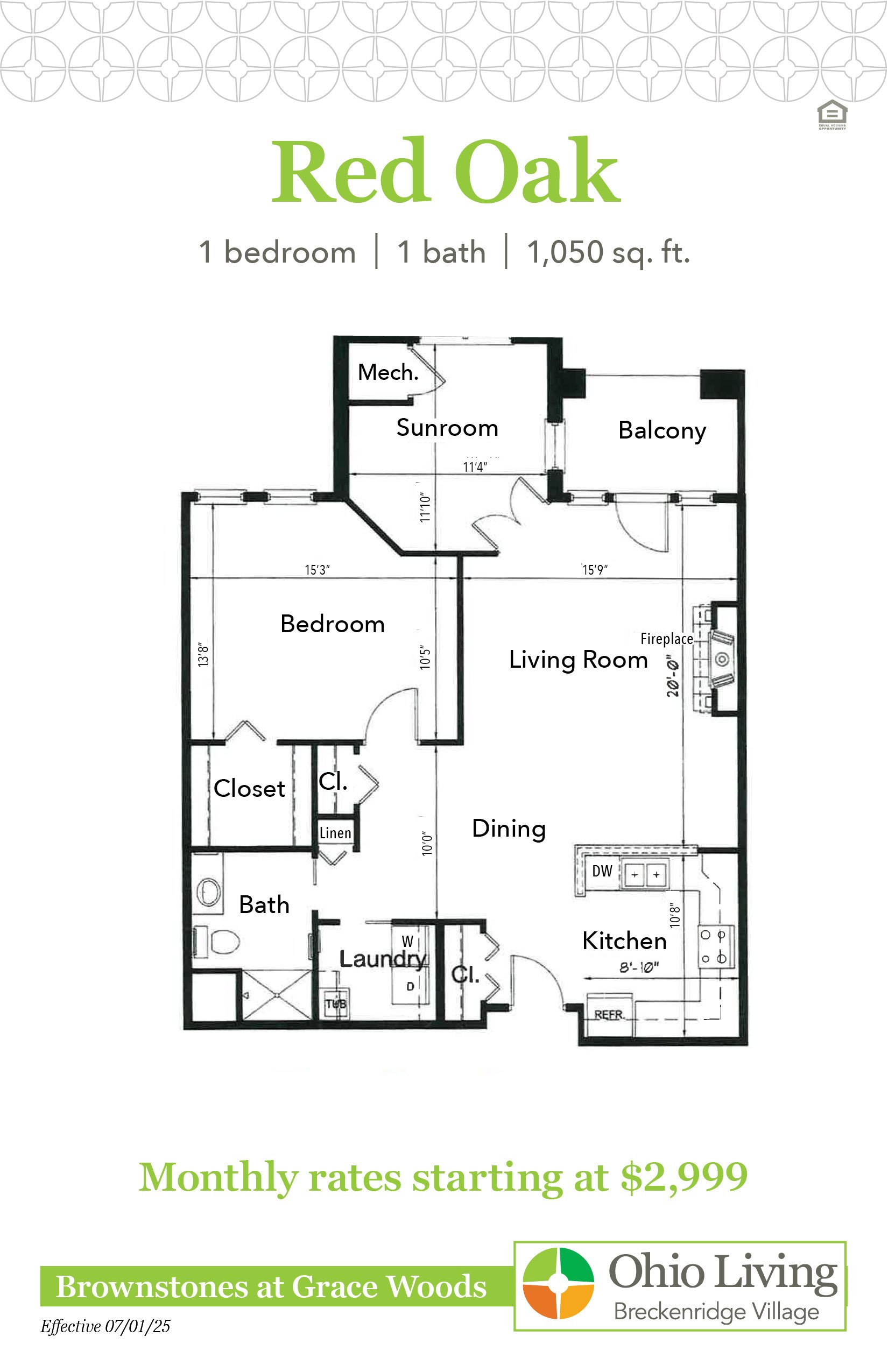 OLBV Brownstones at Grace Woods Floor Plans with Prices - Red Oak