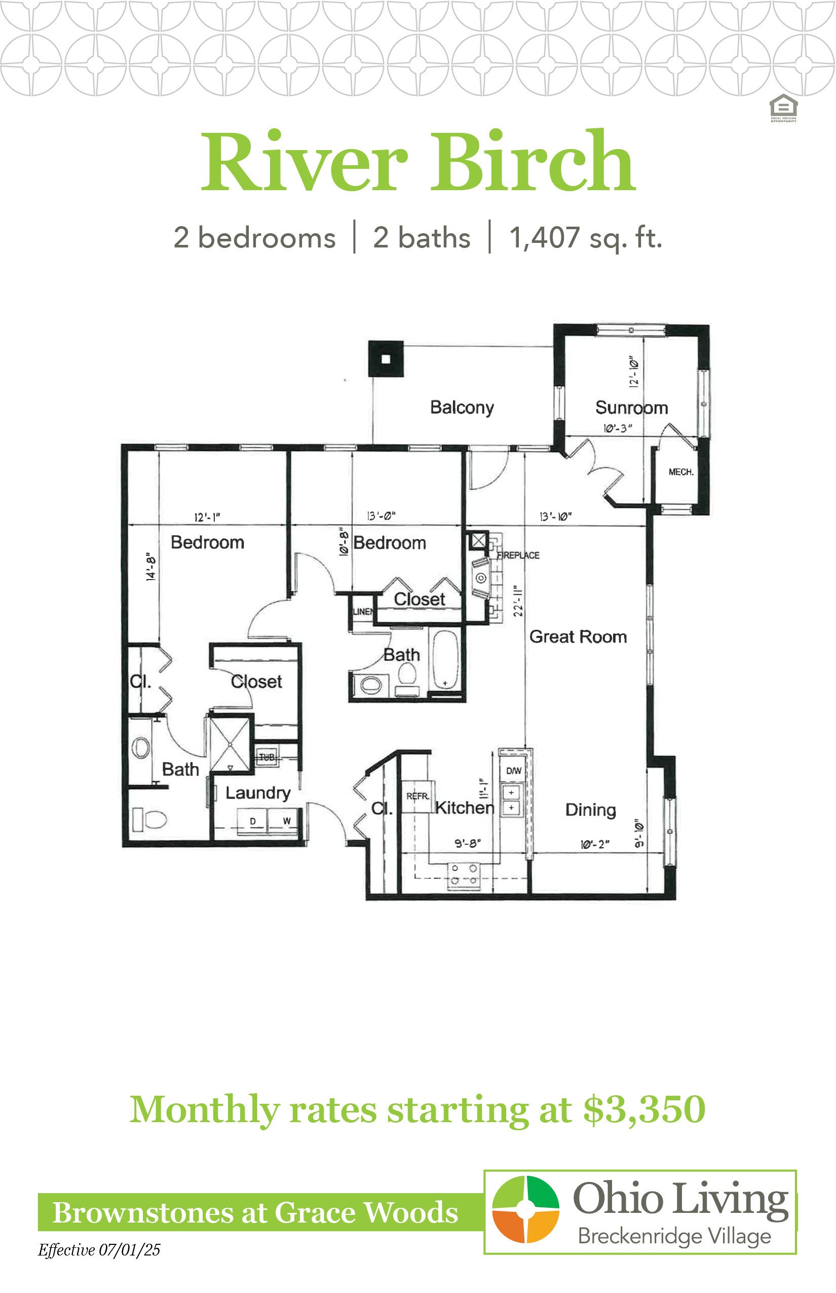 OLBV Brownstones at Grace Woods Floor Plans with Prices - River Birch