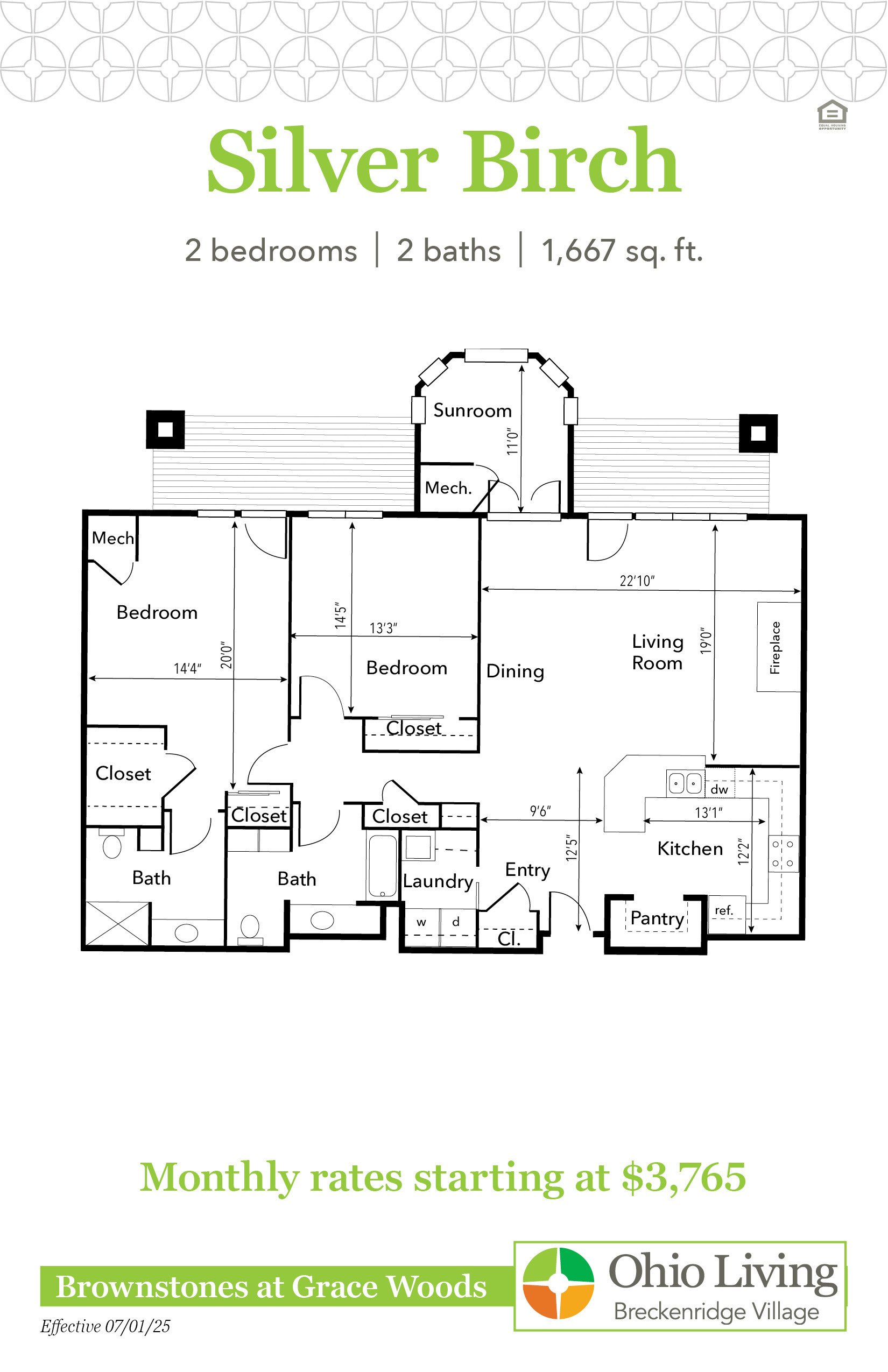 OLBV Brownstones at Grace Woods Floor Plans with Prices - Silver Birch