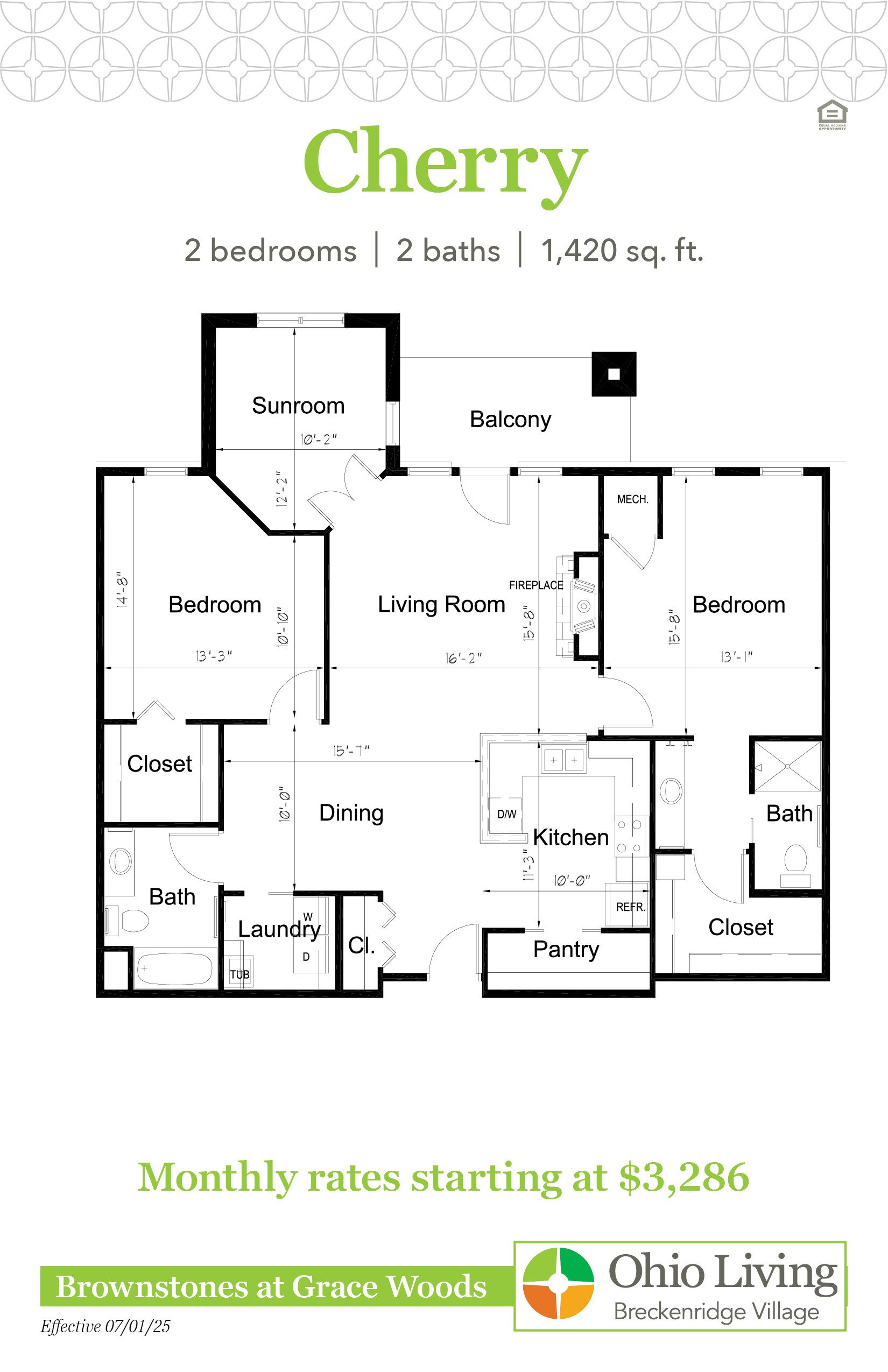 OLBV Brownstones at Grace Woods Floor Plans with Prices - Cherry