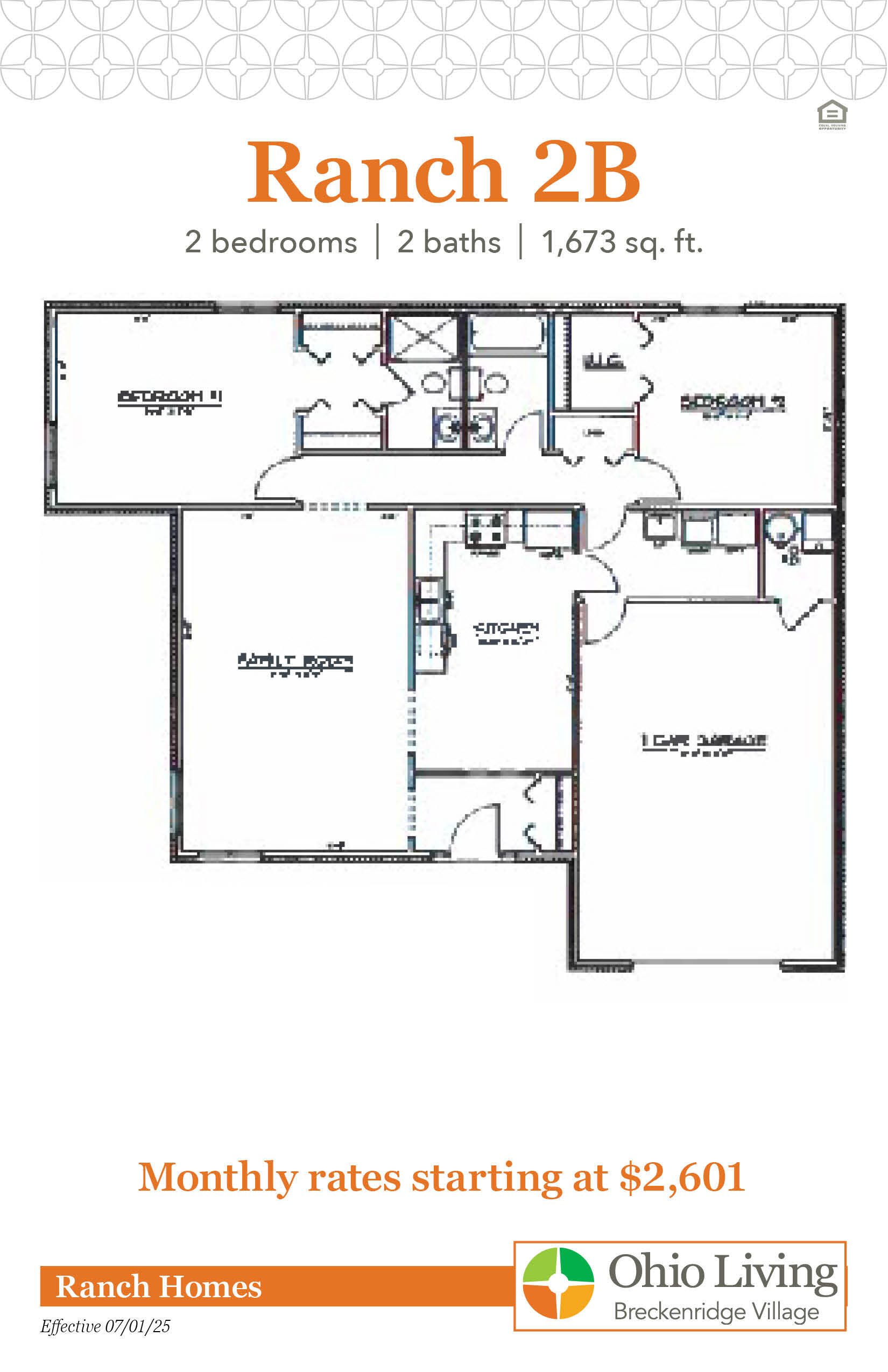 OLBV Ranch Floor Plans with Prices - Ranch 2B