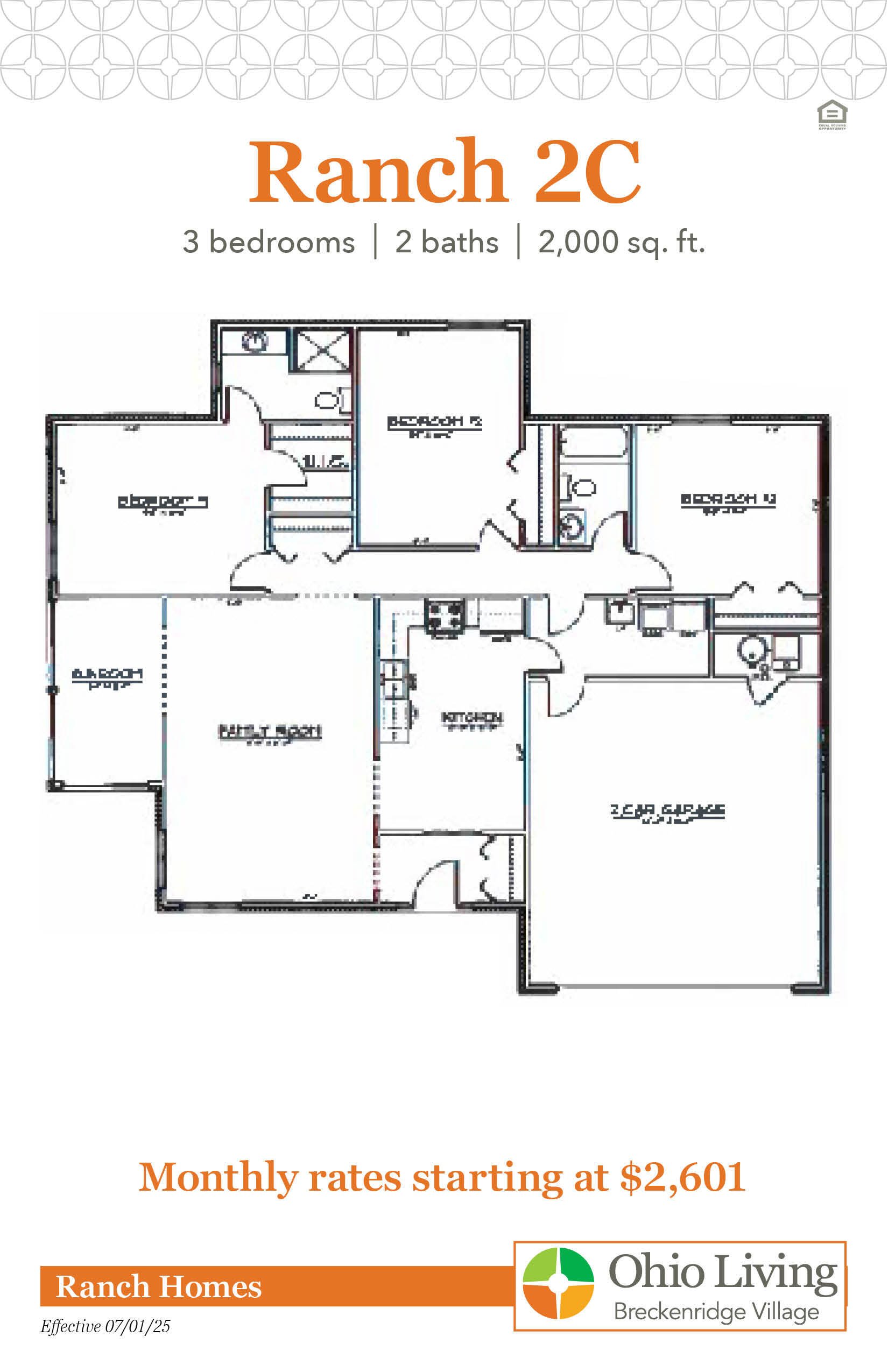 OLBV Ranch Floor Plans with Prices - Ranch 2C