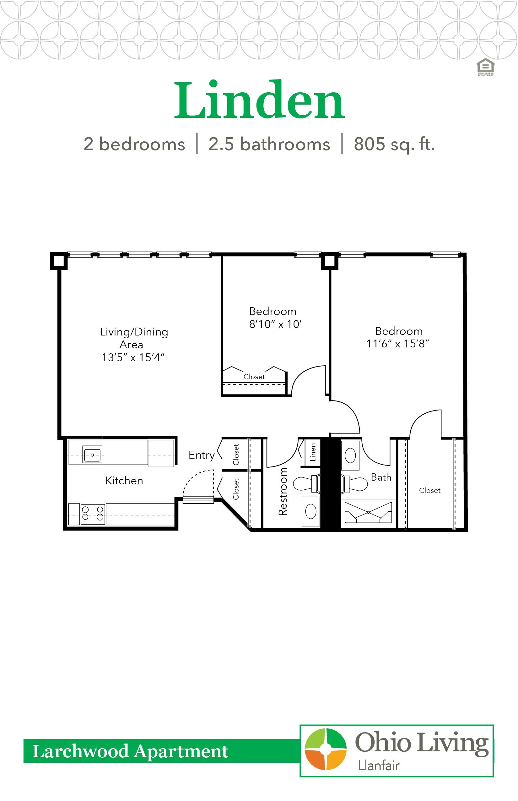 OLLF Larchwood Apartment Floor Plan Linden