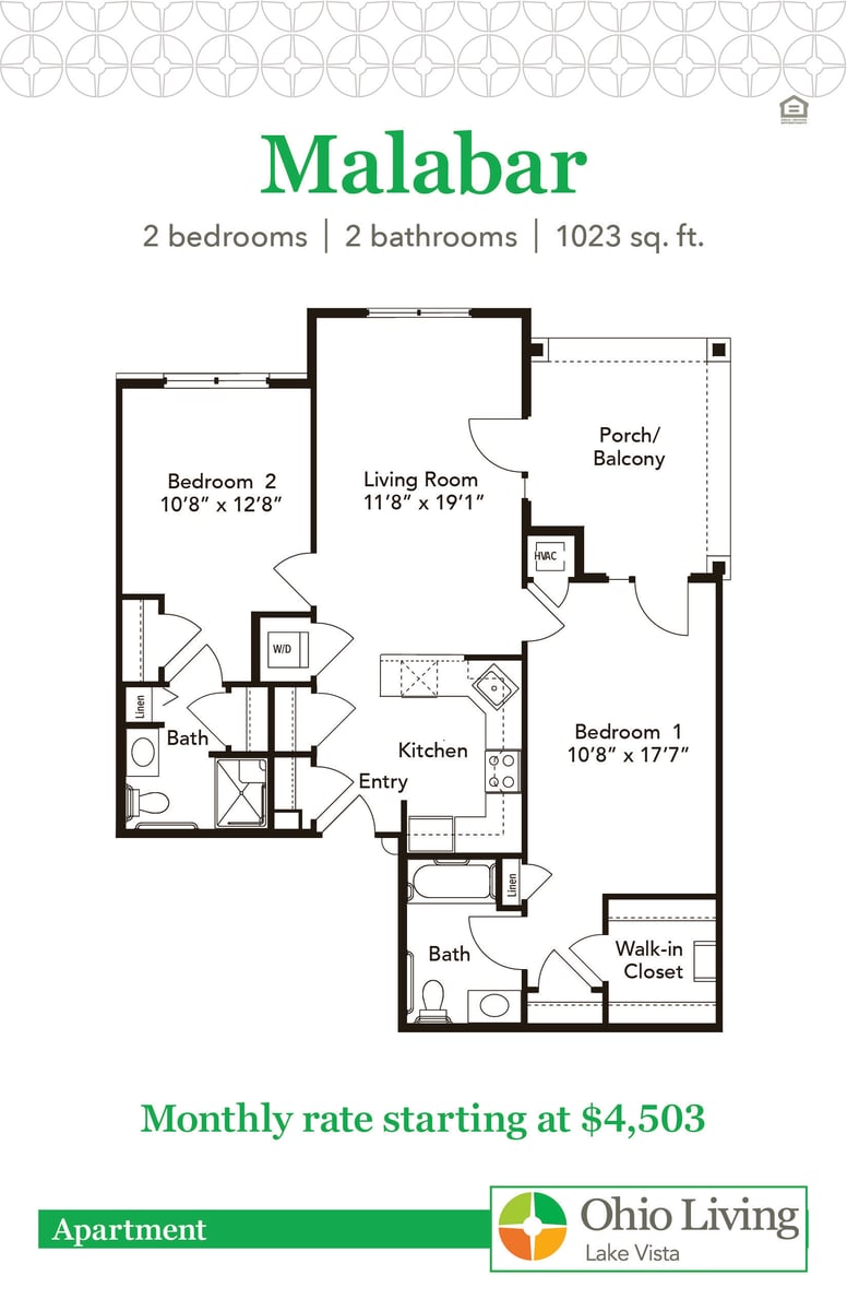 OLLV Apartment Floor Plan with Price Malabar
