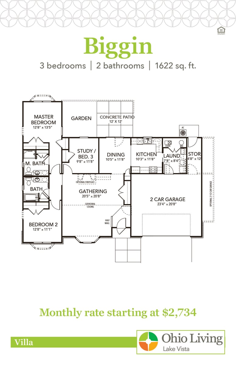OLLV Villa Floor Plan with Price Biggin