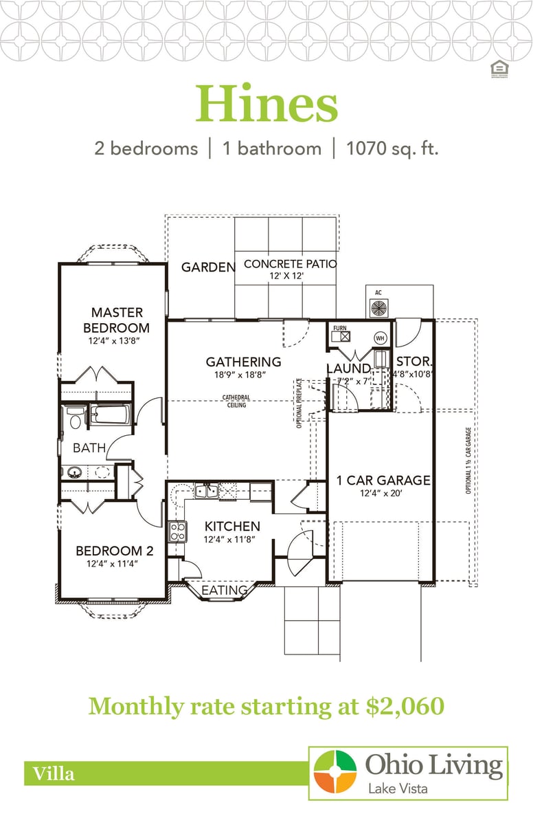 OLLV Villa Floor Plan with Price Hines