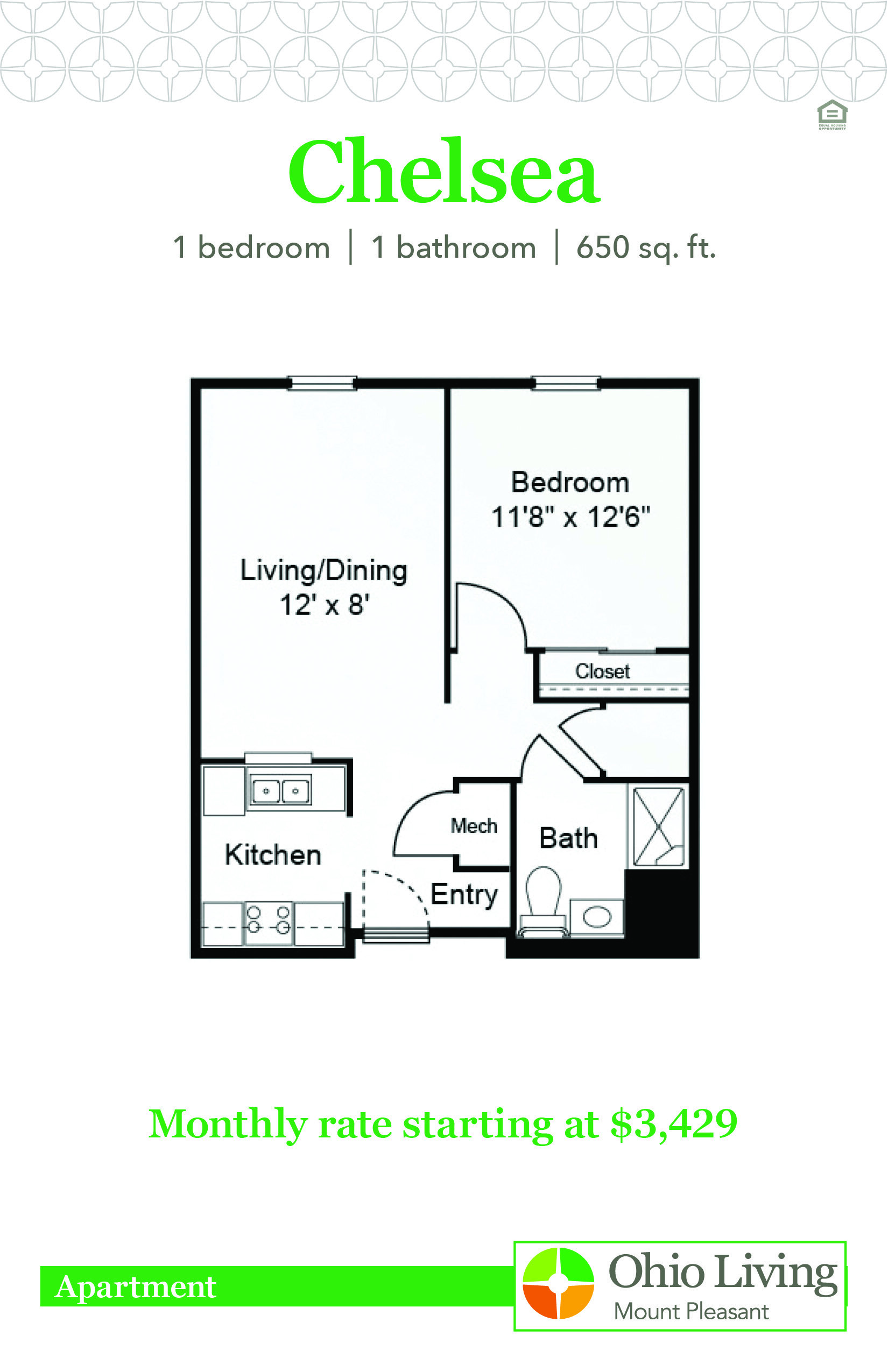 OLMP Apartment Floor Plans with Price Chelsea