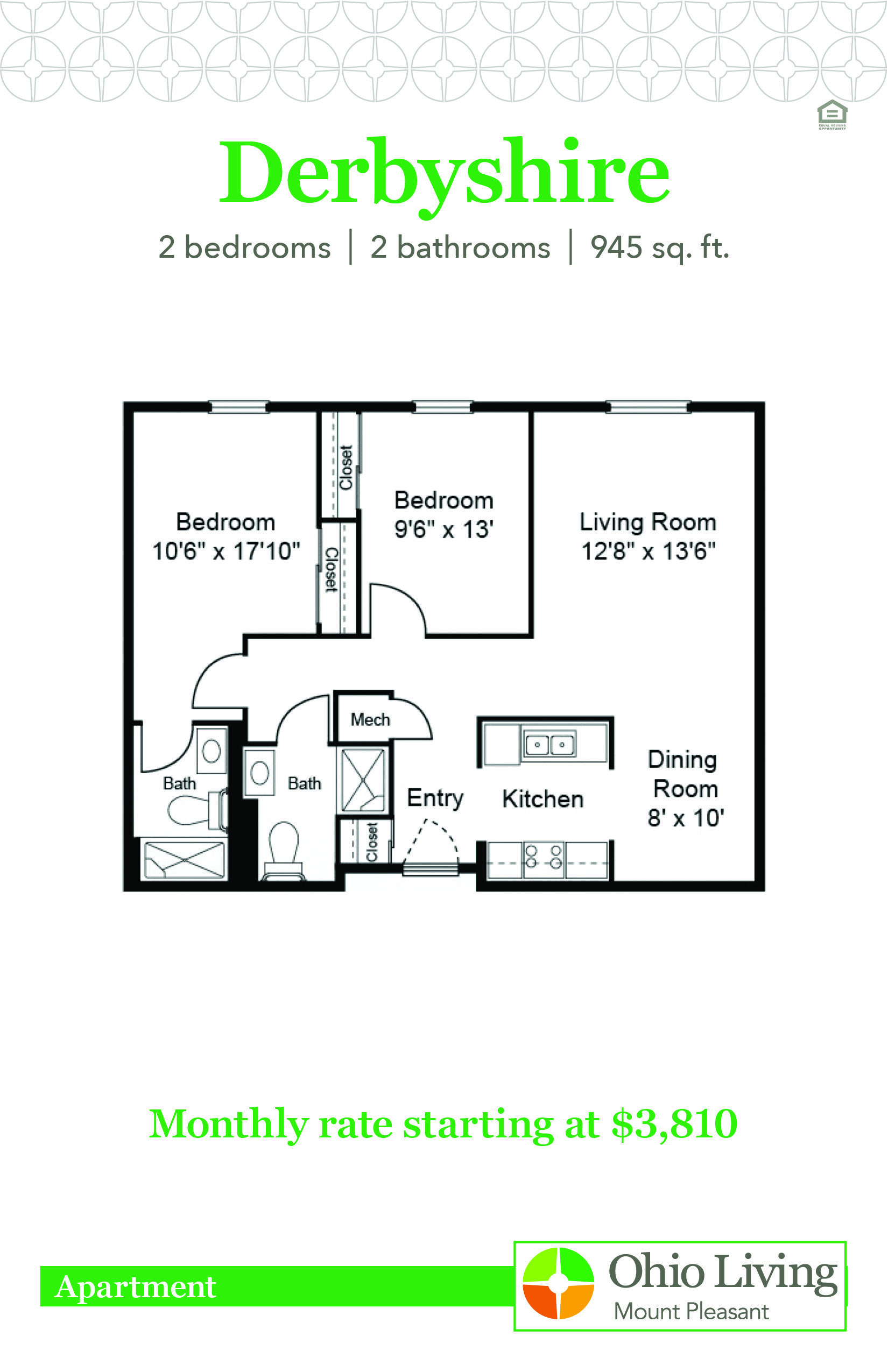 OLMP Apartment Floor Plans with Price Derbyshire