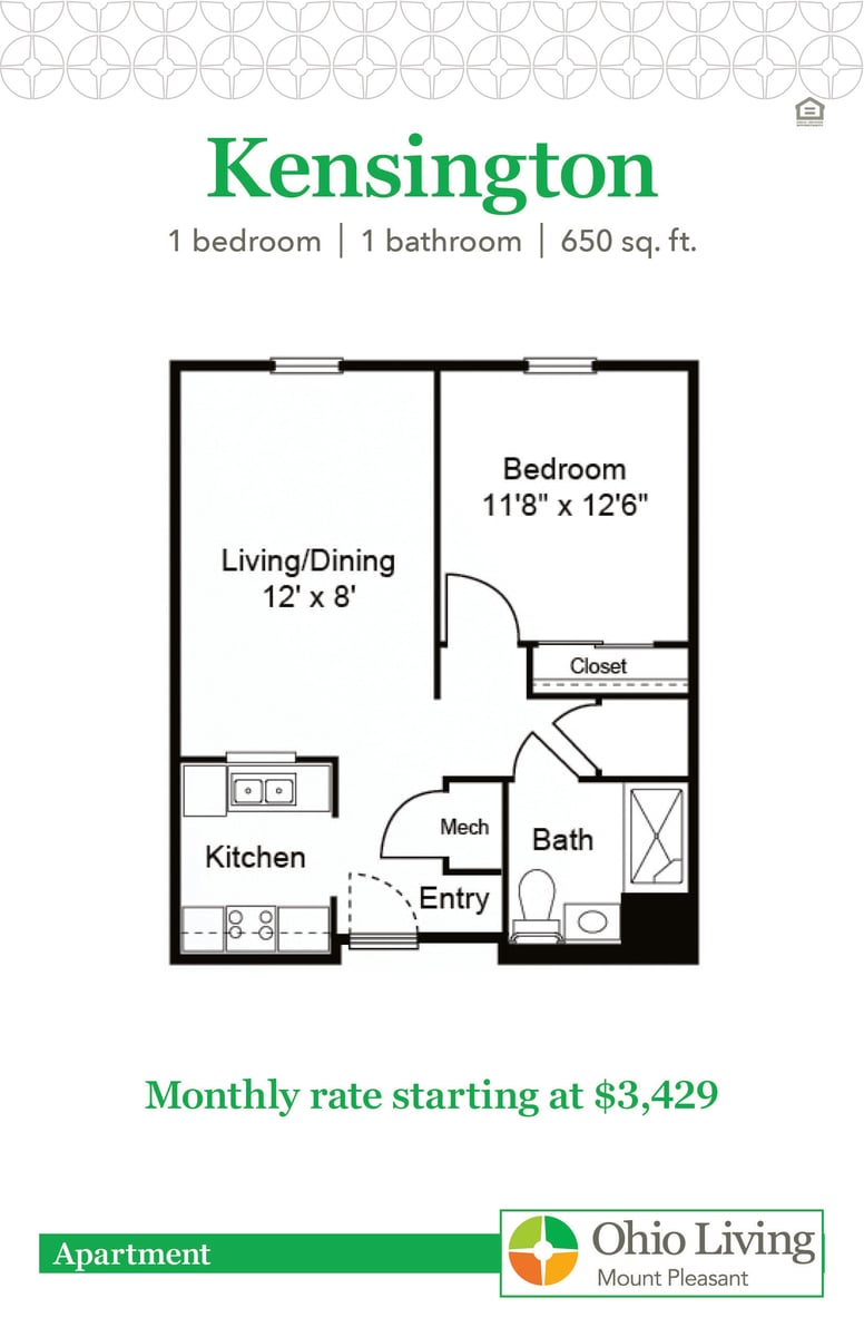 OLMP Apartment Floor Plans with Price Kensington