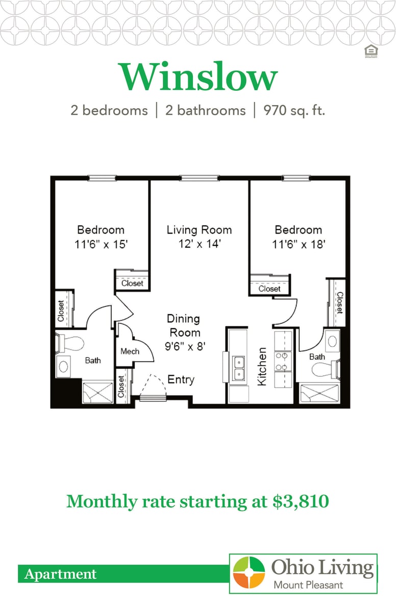 OLMP Apartment Floor Plans with Price Winslow