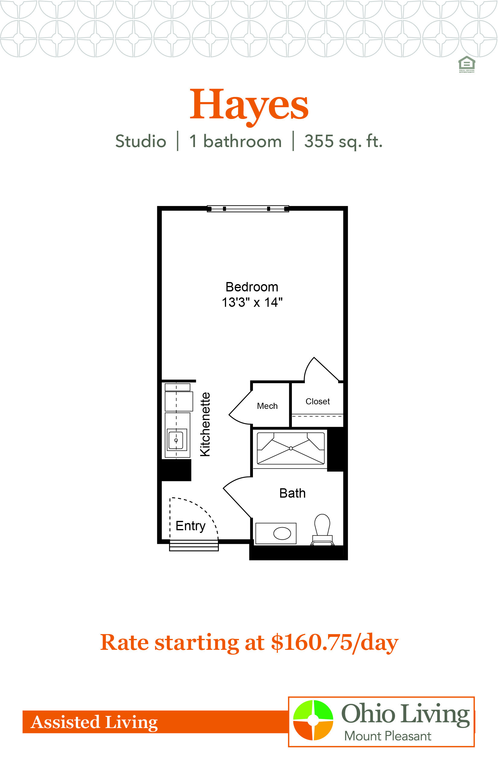 OLMP Assisted Living Floor Plans with Price Hayes