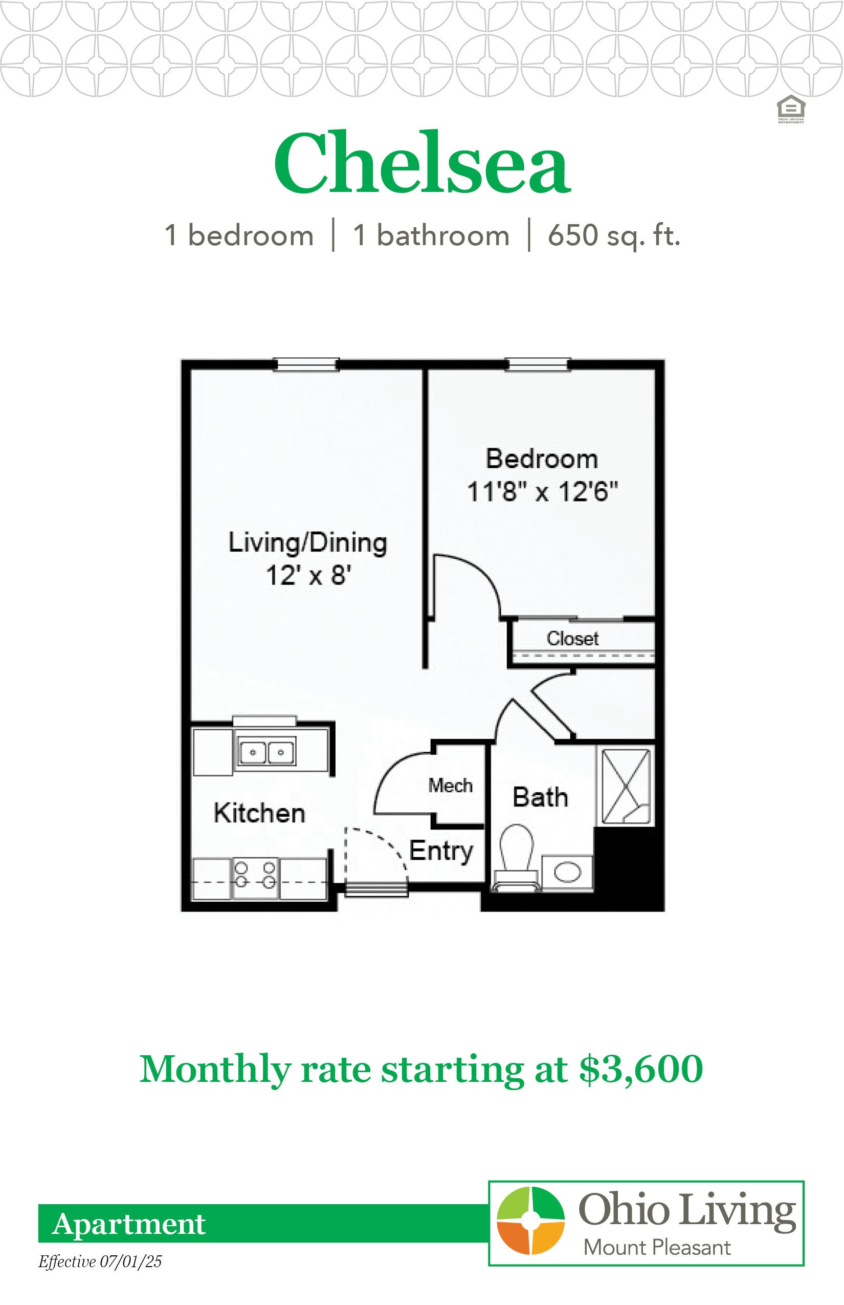 OLMP Apartment Floor Plans with Price Chelsea