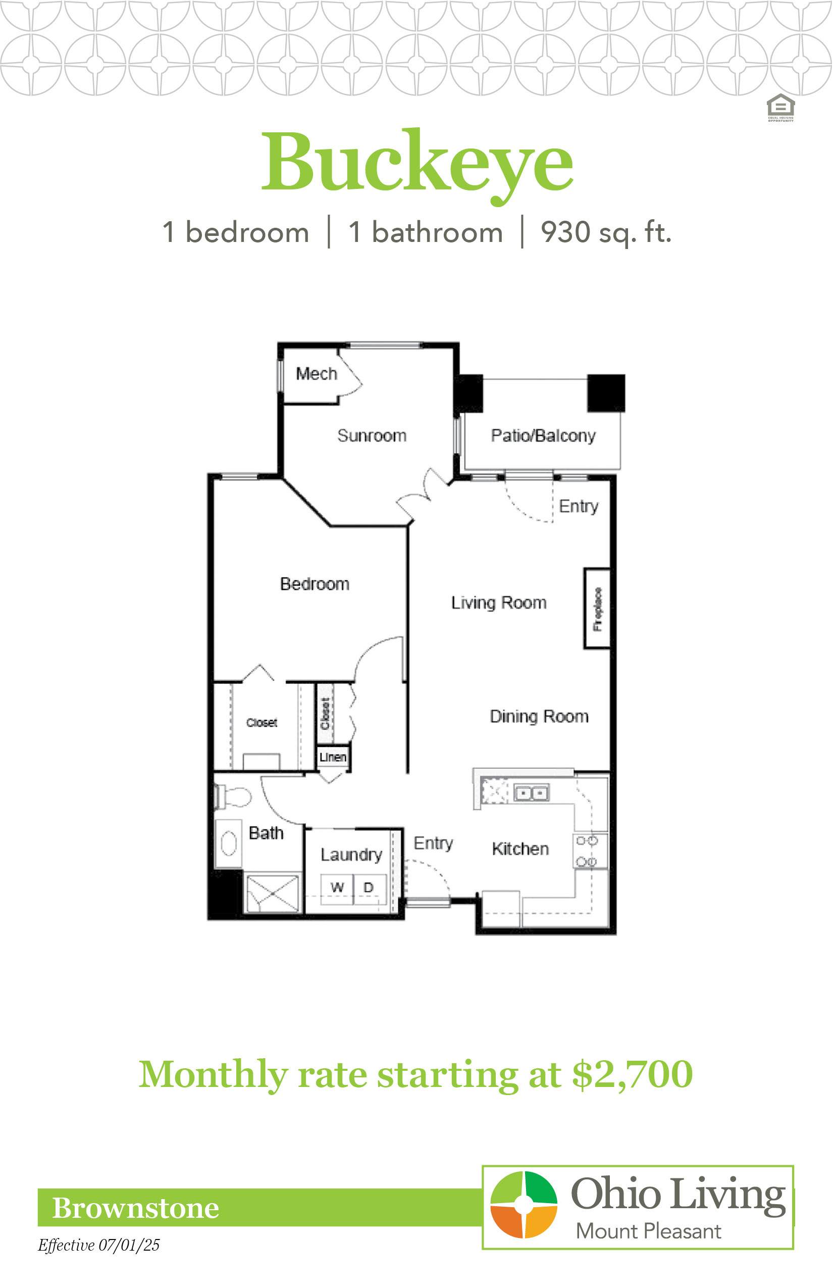 OLMP Brownstone Floor Plans with Price Buckeye