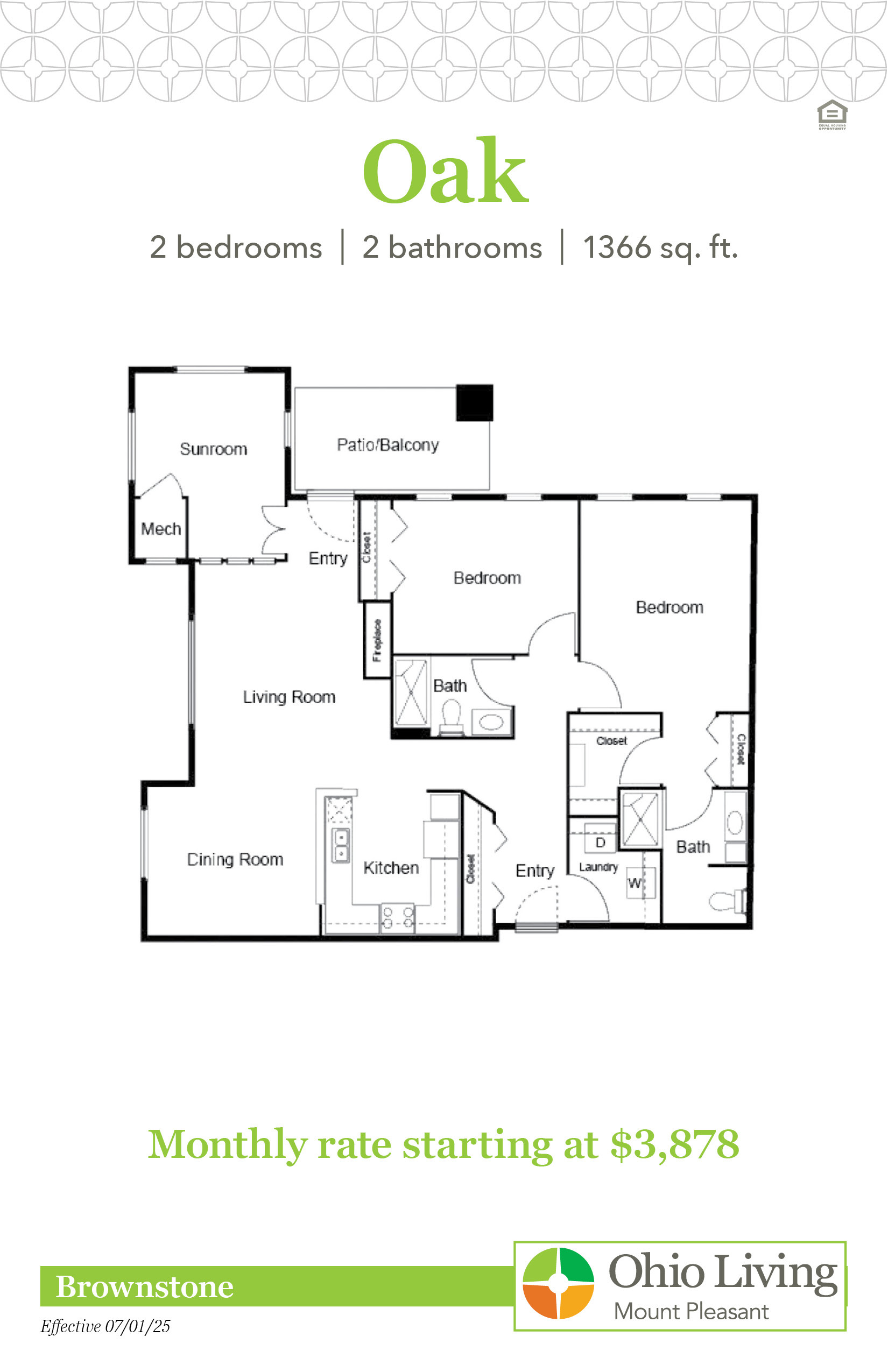 OLMP Brownstone Floor Plans with Price Oak
