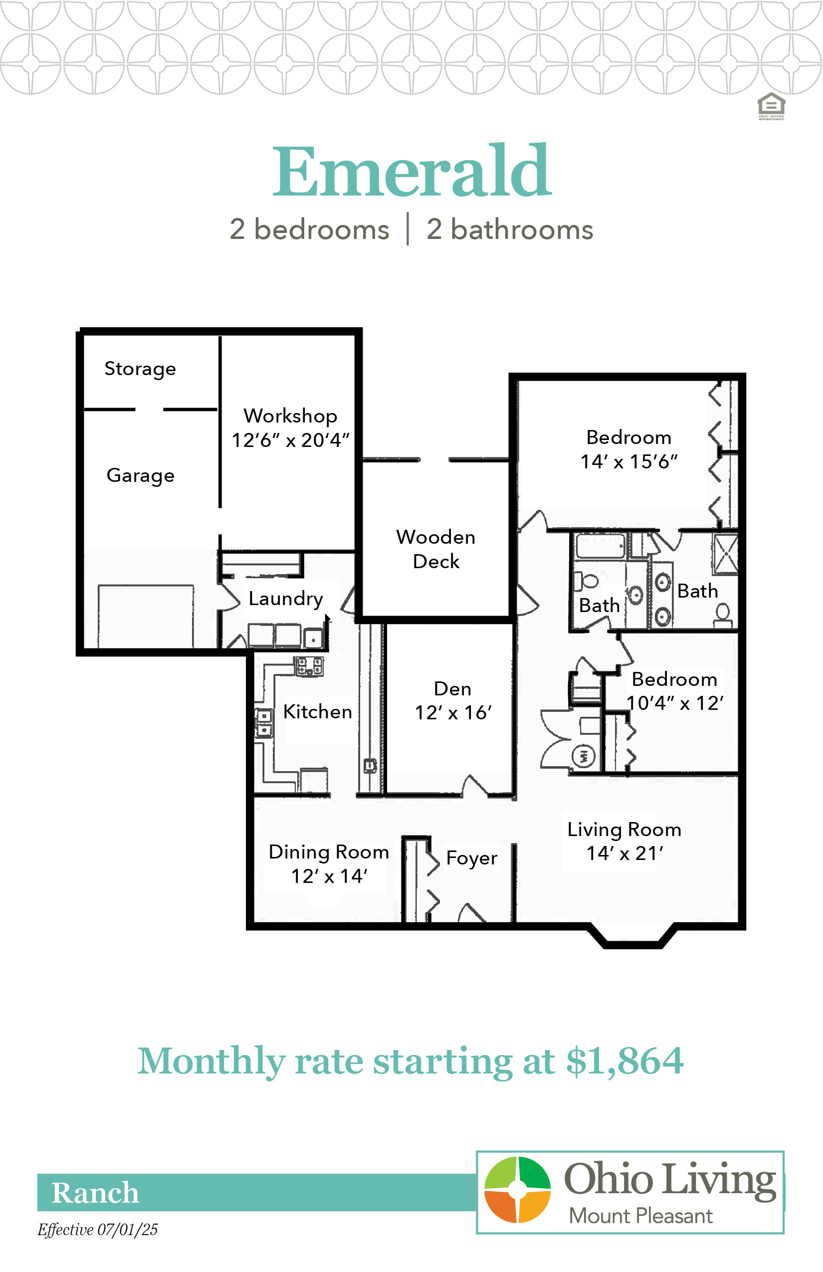 OLMP Ranch Floor Plans with Prices Emerald