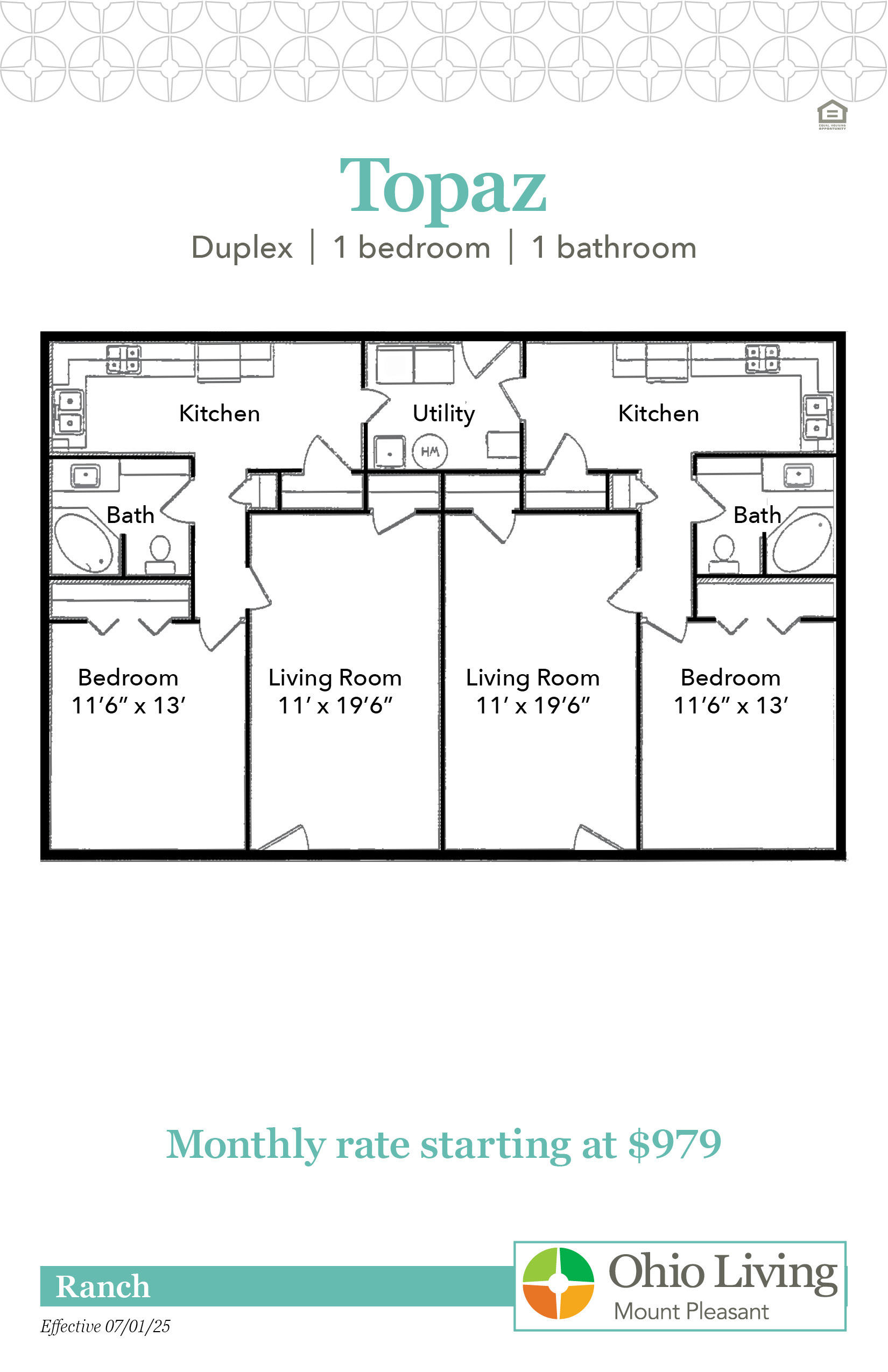 OLMP Ranch Floor Plans with Prices Topaz