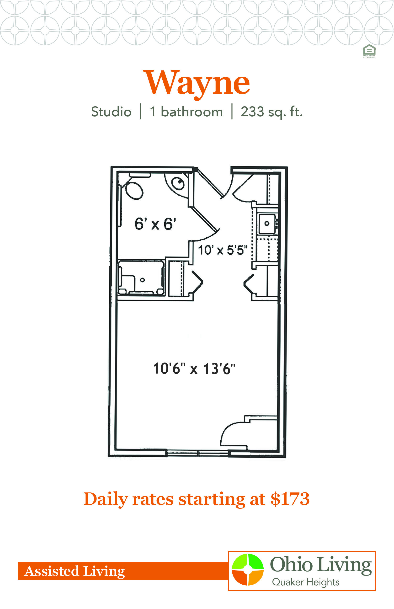 OLQH Assisted Living Floor Plans with Price Wayne