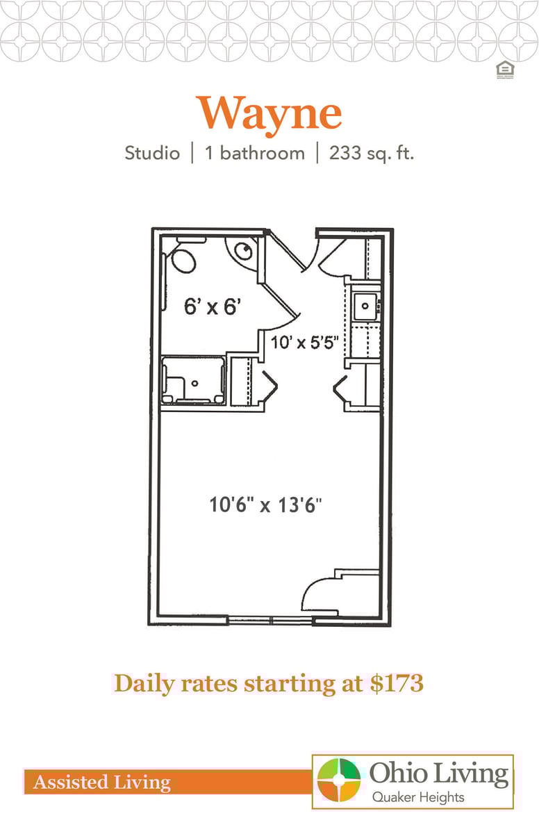 OLQH Assisted Living Floor Plans with Price Wayne