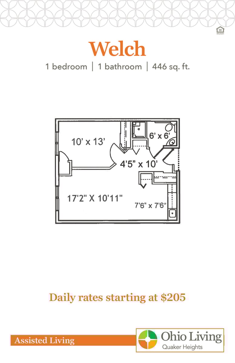 OLQH Assisted Living Floor Plans with Price Welch