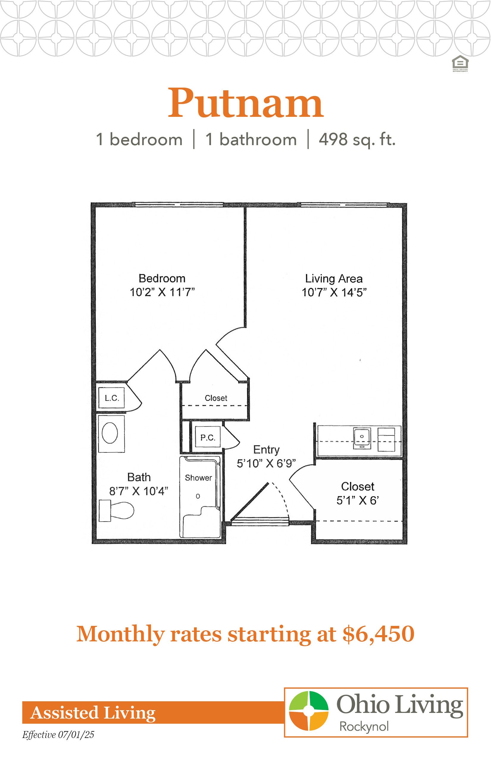 OLRN Assisted Living Floor Plans with Price Putnam