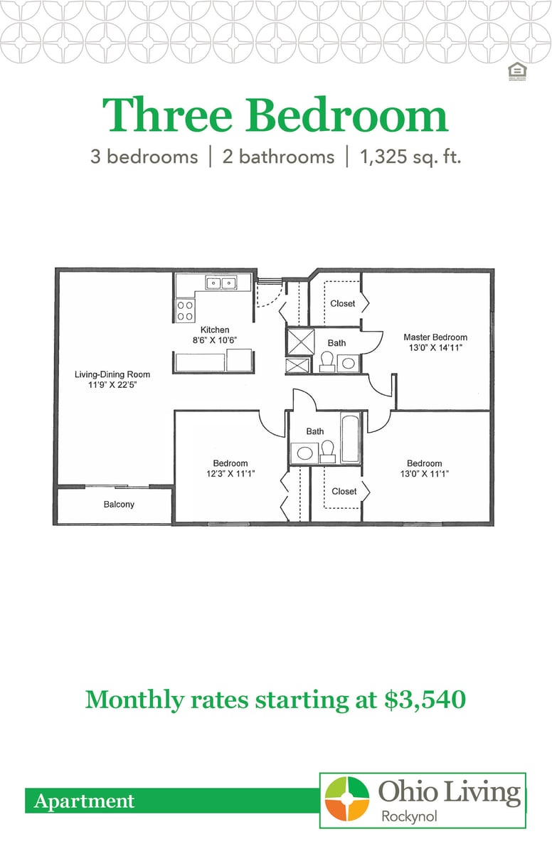 OLRN Independent Living Floor Plans with Prices 3BR