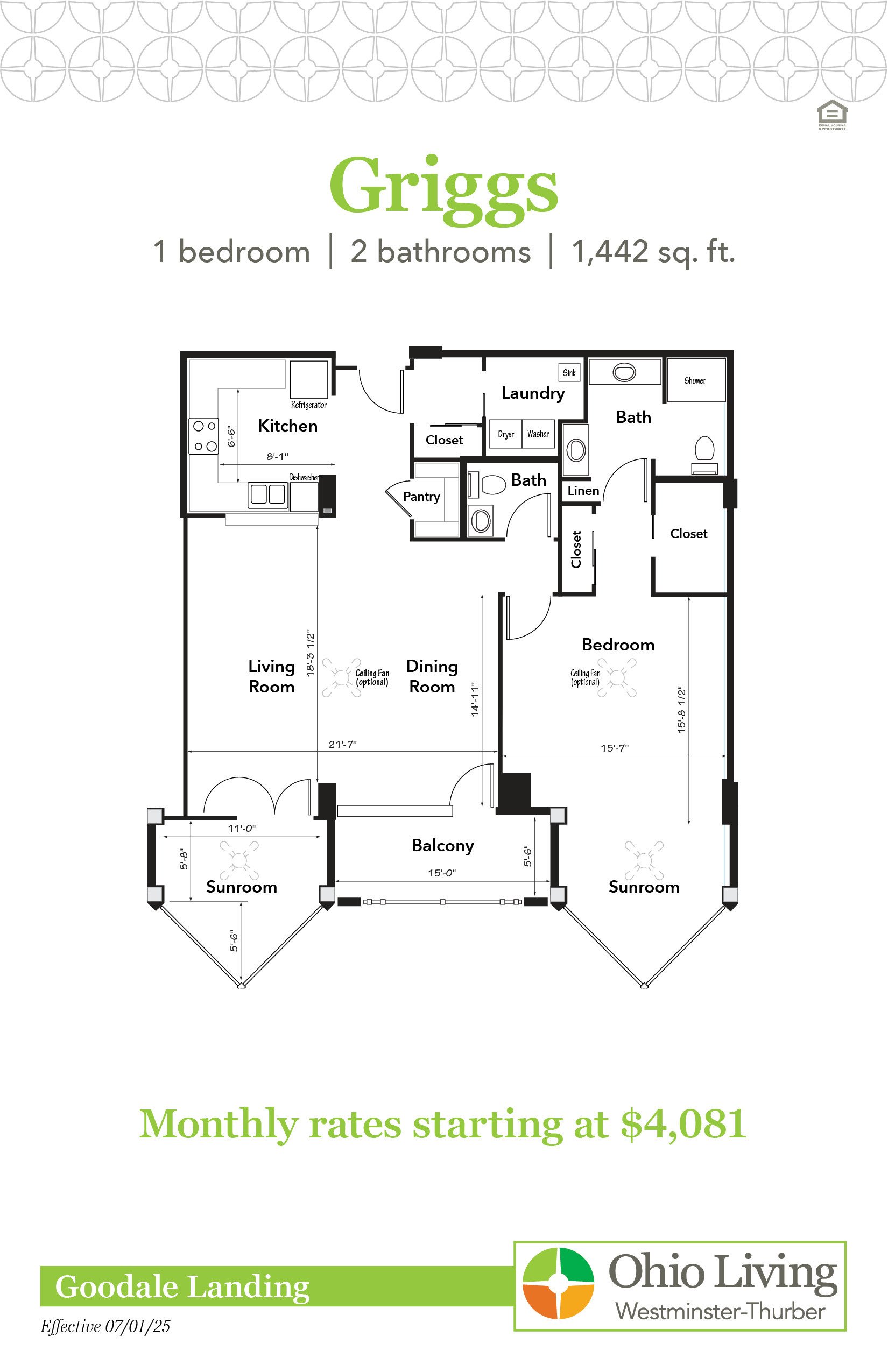 OLWT GL Floor Plans with Price Griggs