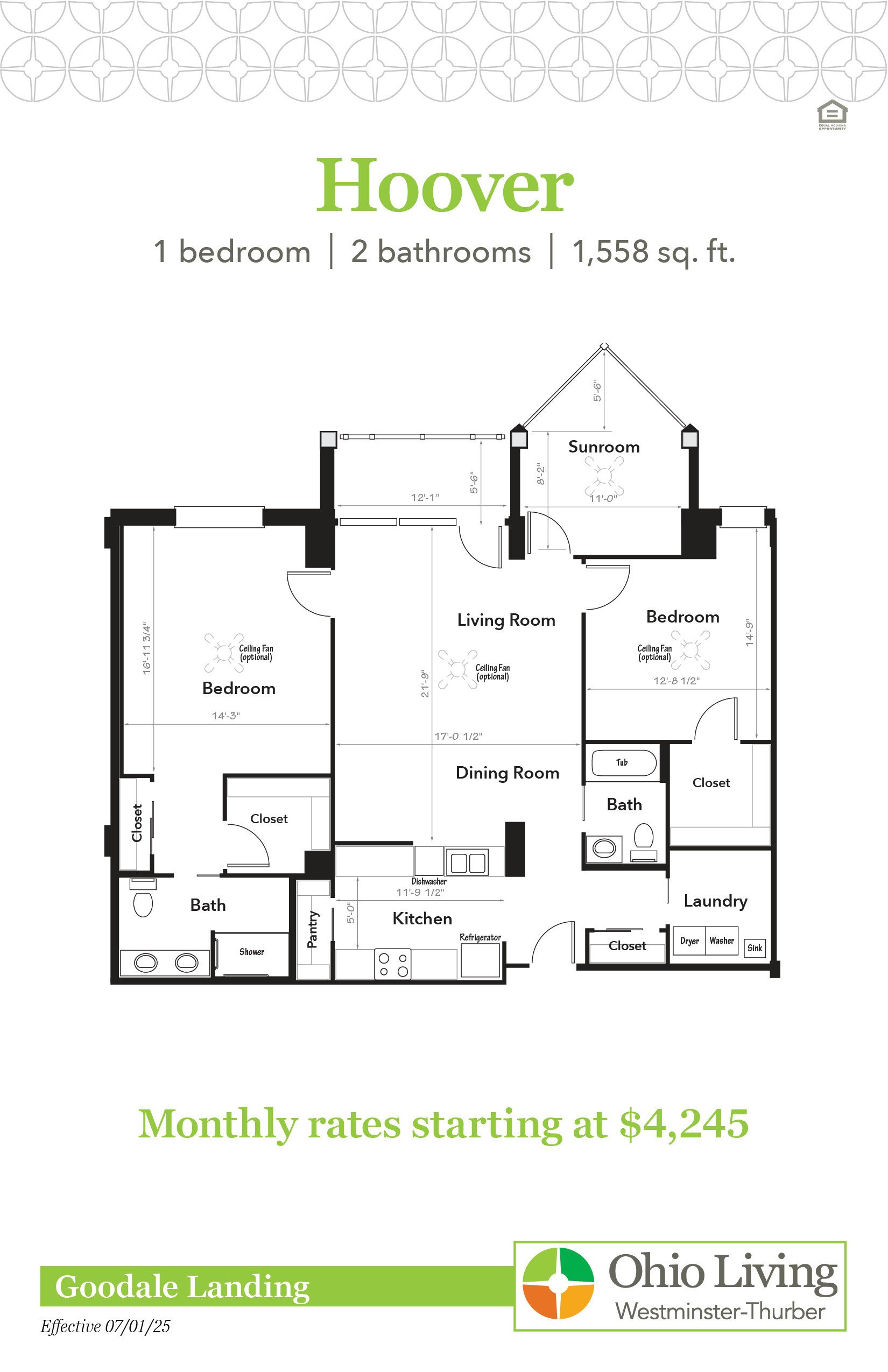OLWT GL Floor Plans with Price Hoover